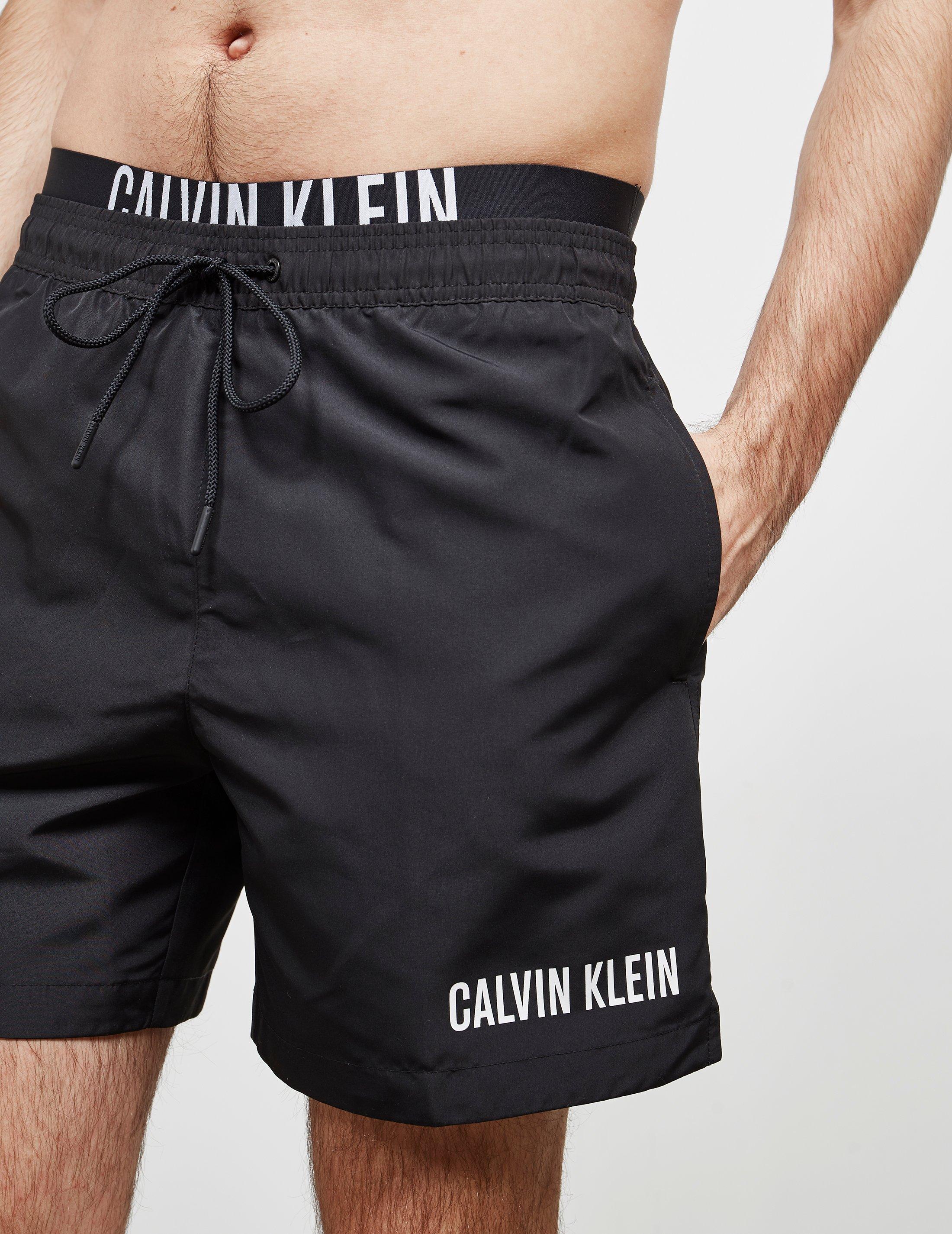 calvin klein double band swim shorts