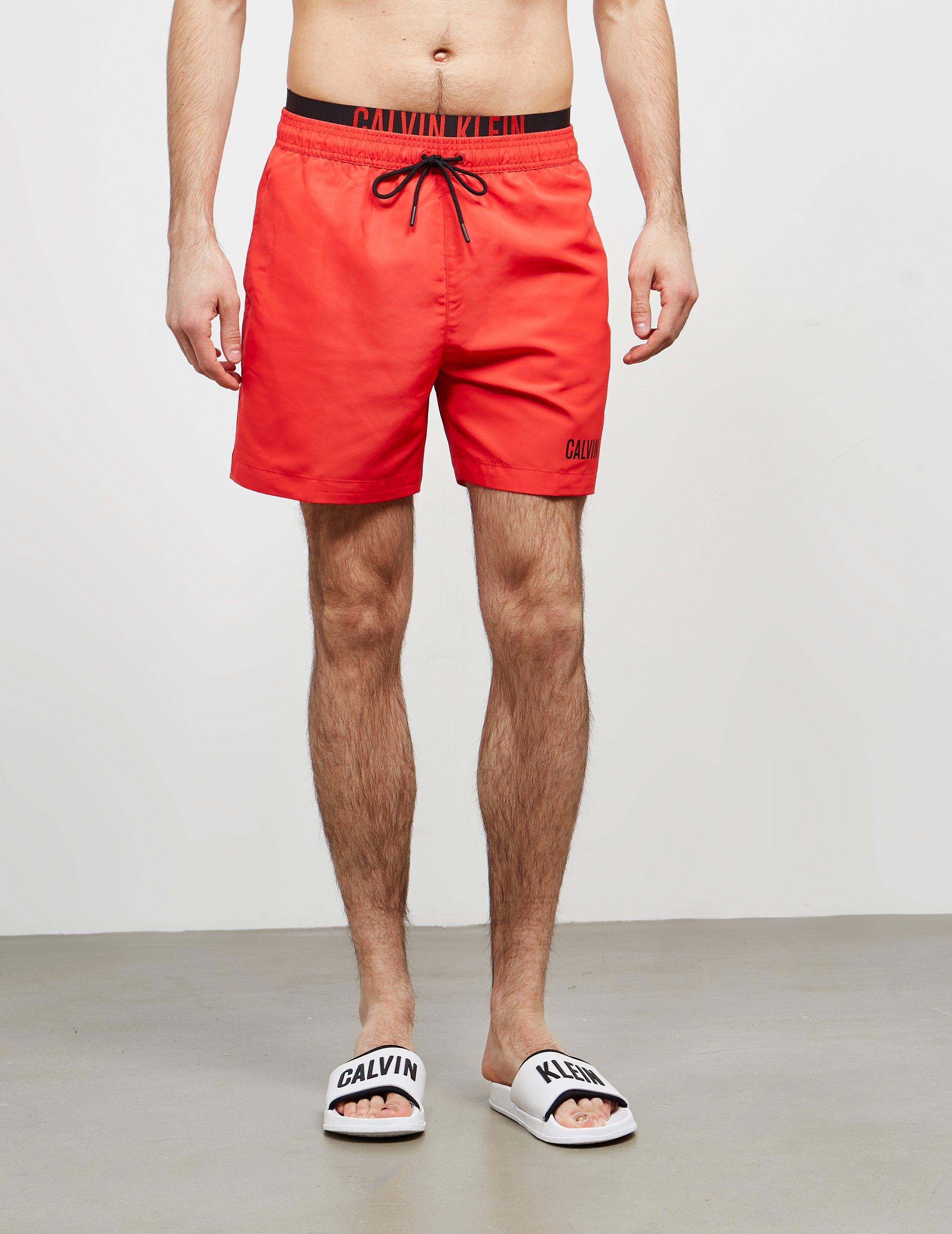 calvin klein double band swim shorts