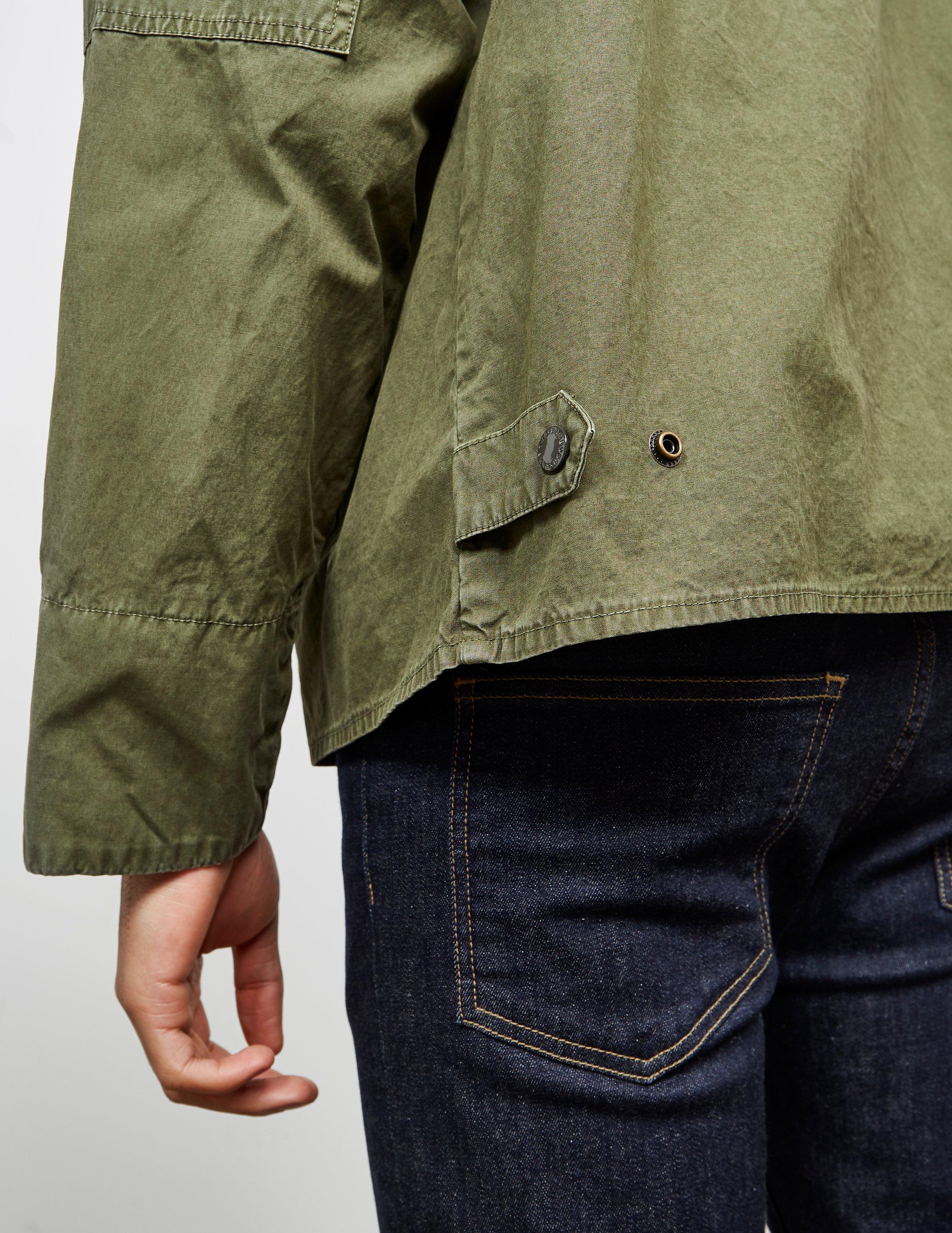 barbour x engineered garments zip parka