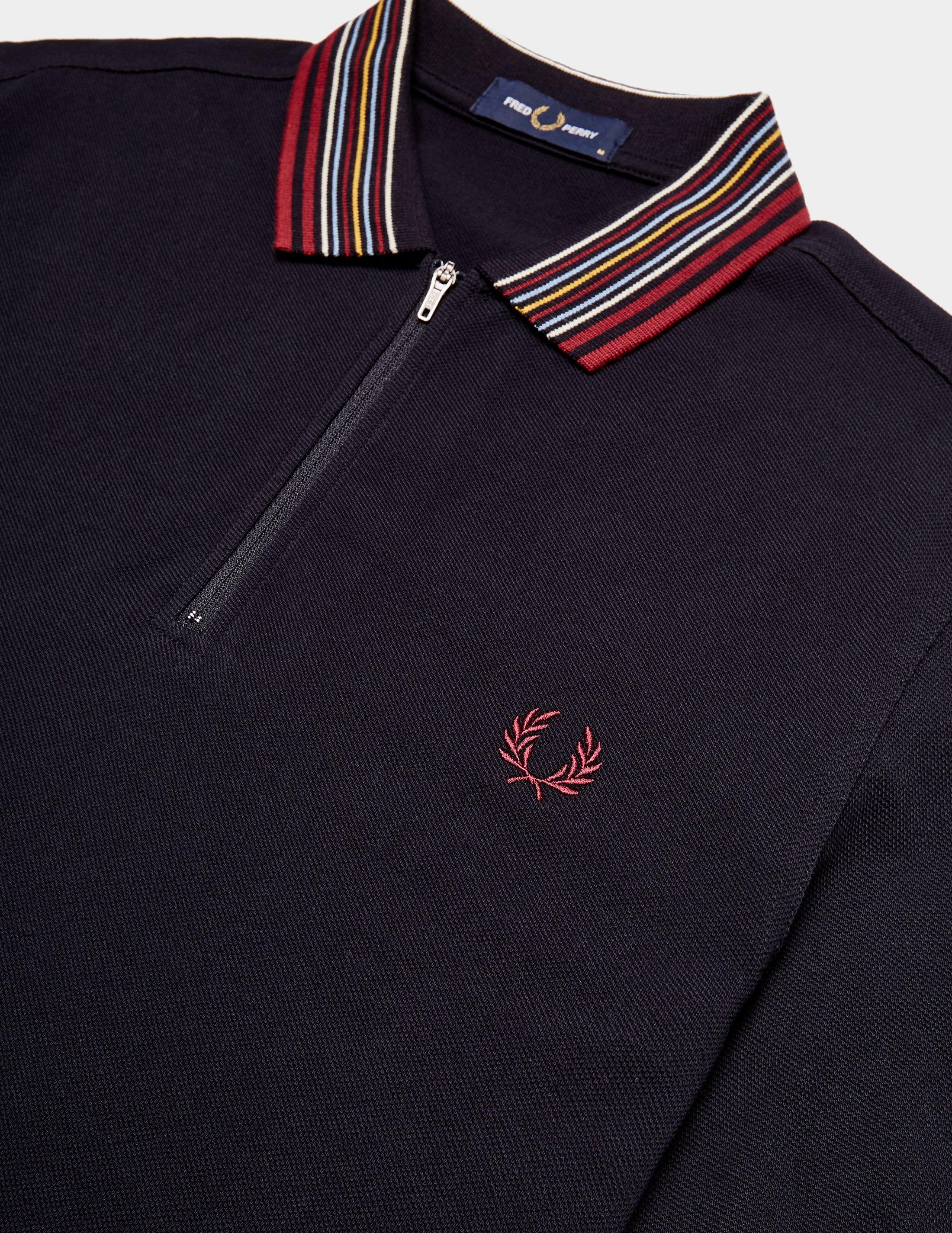 fred perry zip polo