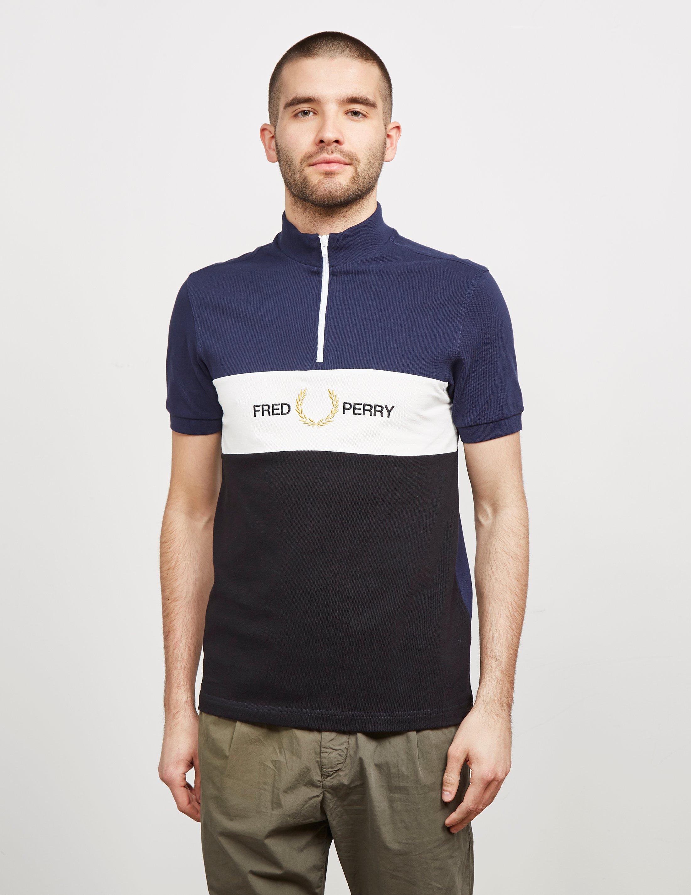 polo shirt with zip neck