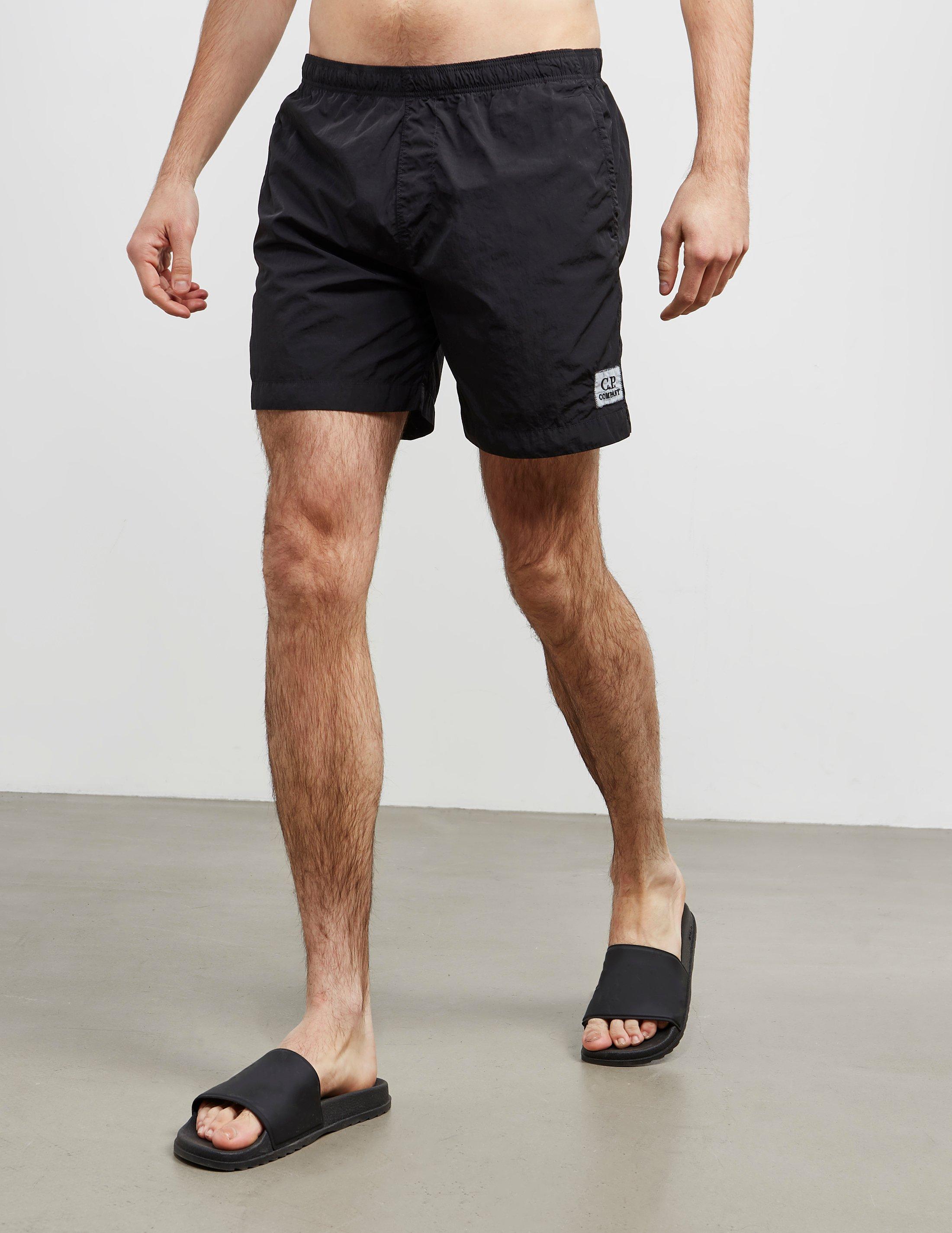 cp company chrome swim shorts