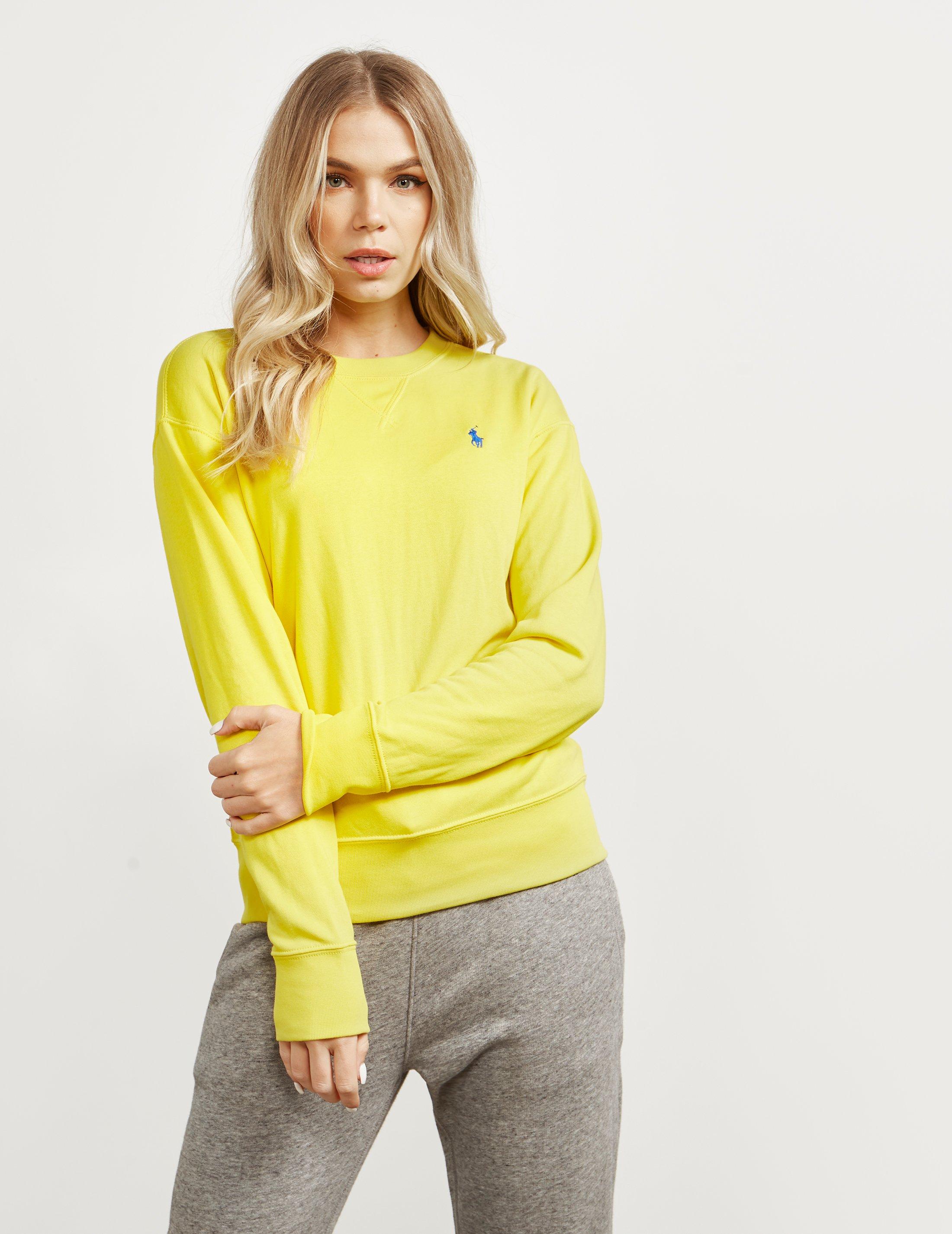 yellow ralph lauren sweatshirt