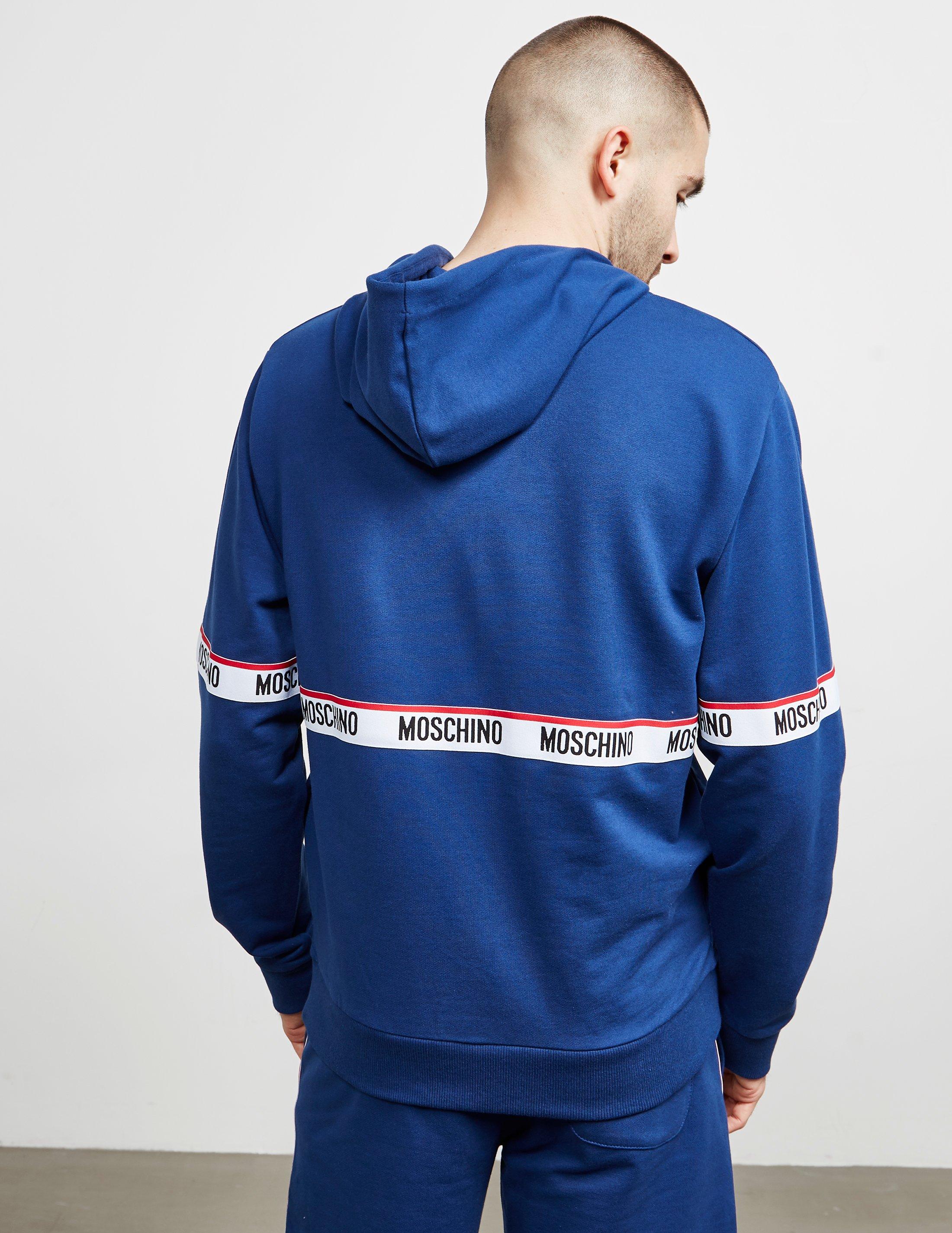 moschino blue hoodie