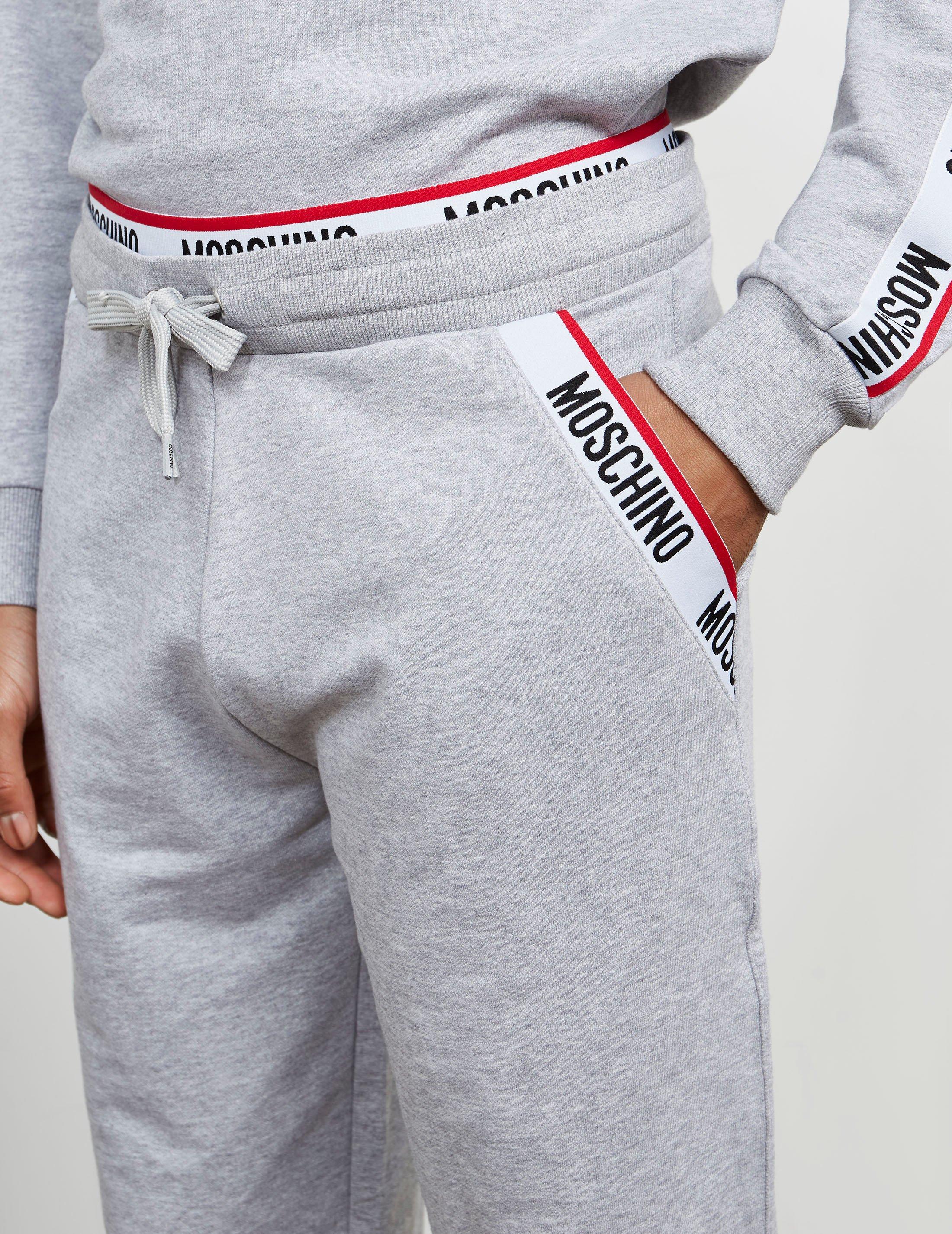 moschino tape cuffed track pants