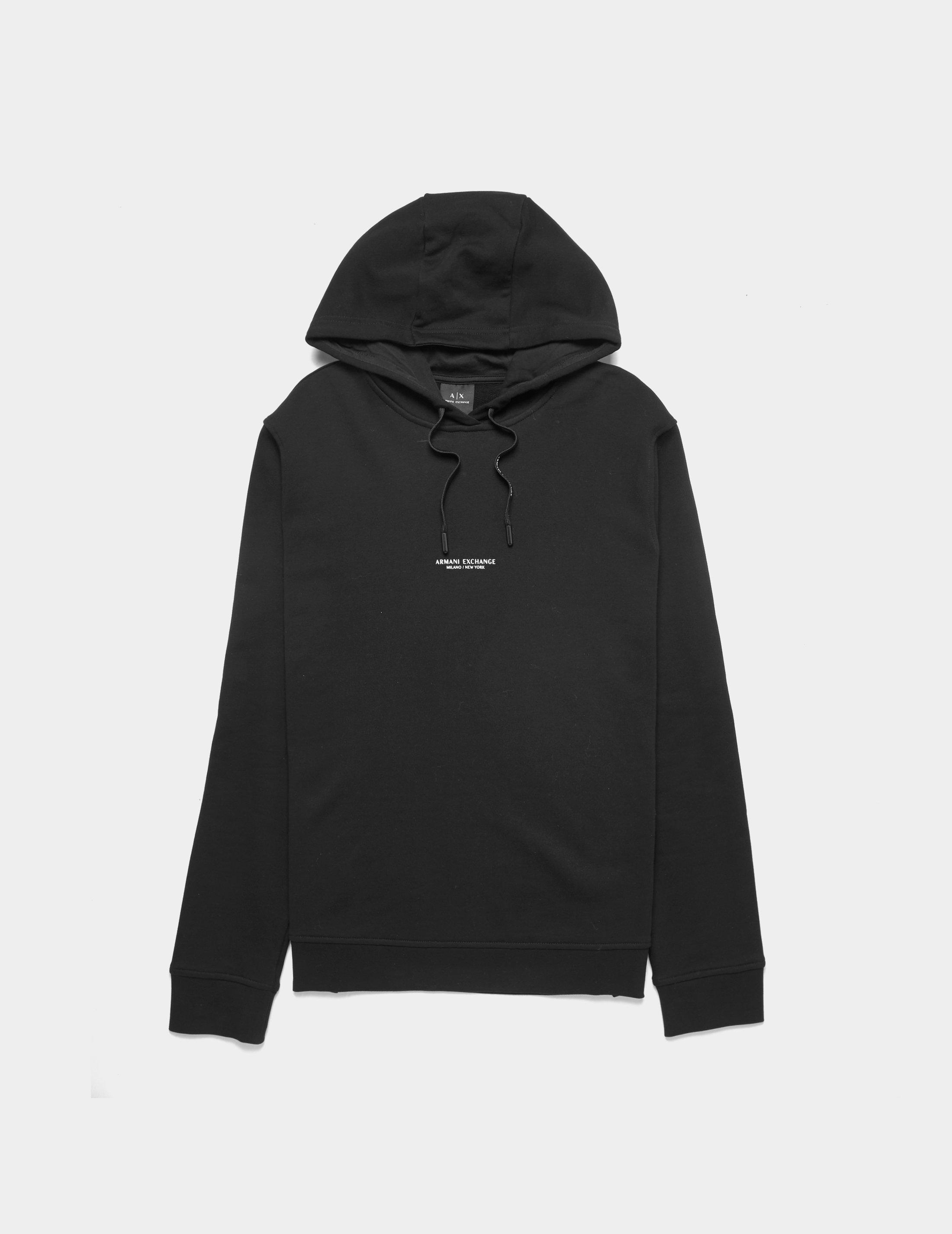 armani exchange hoodie black