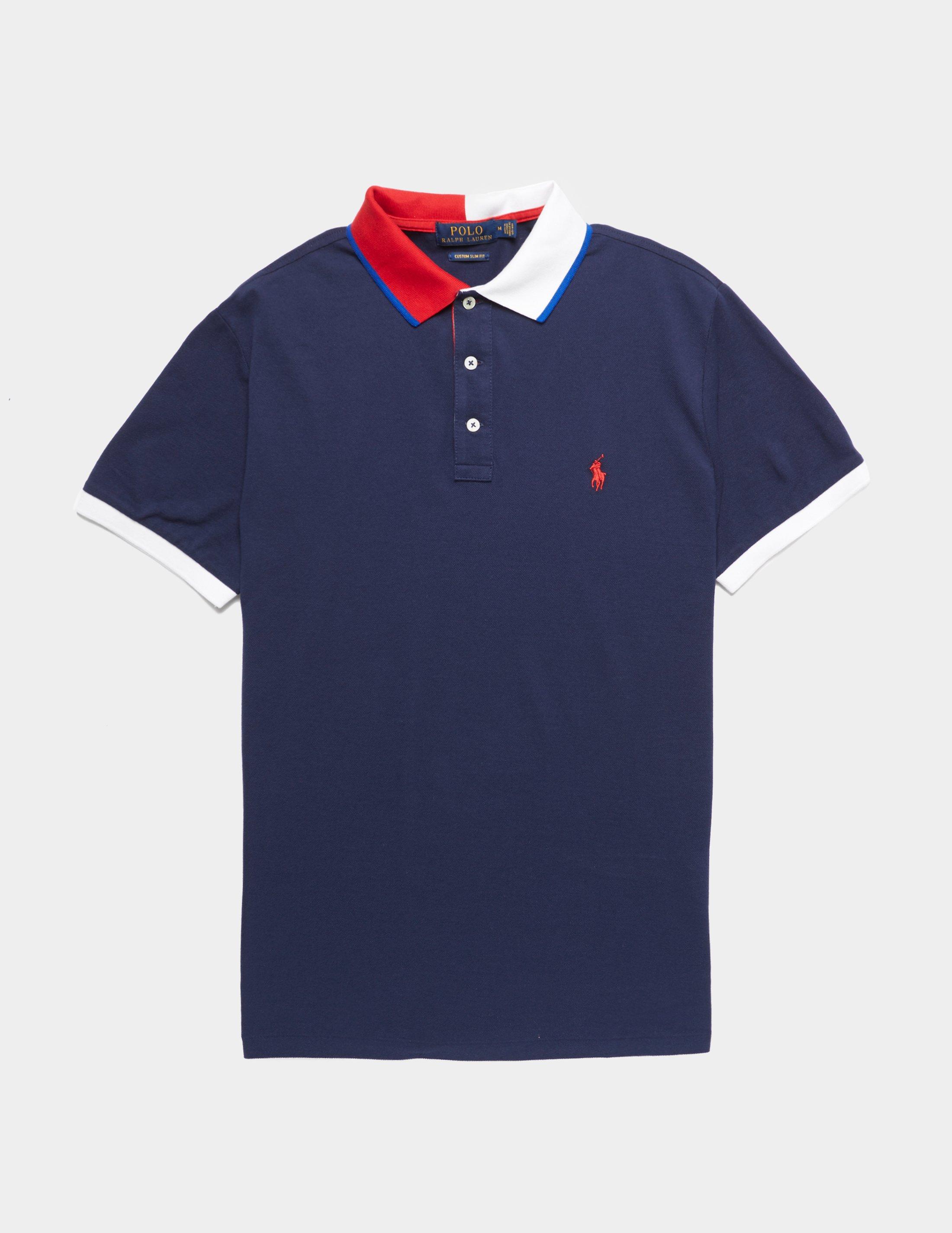 blue short sleeve ralph lauren shirt