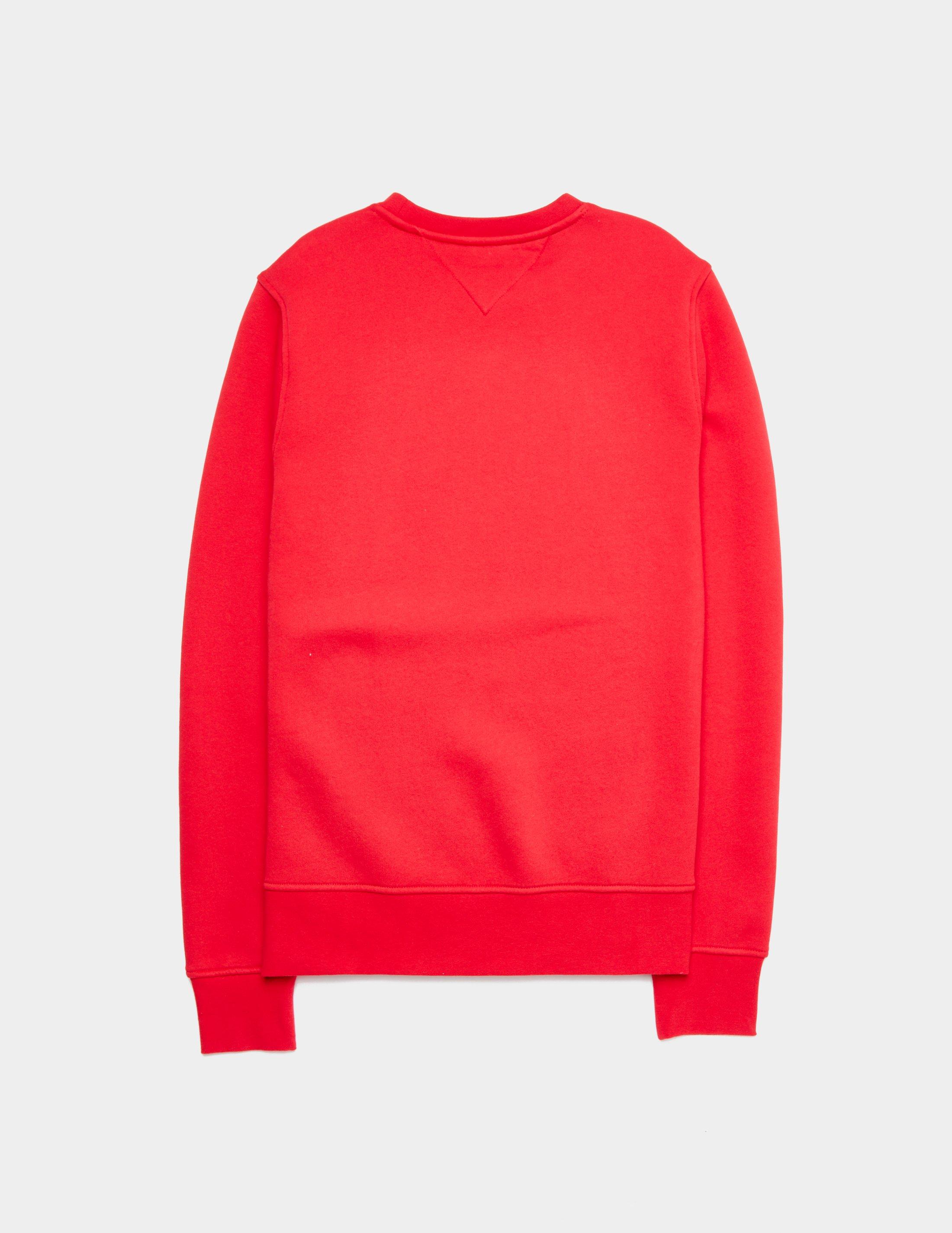 red crew sweatshirt