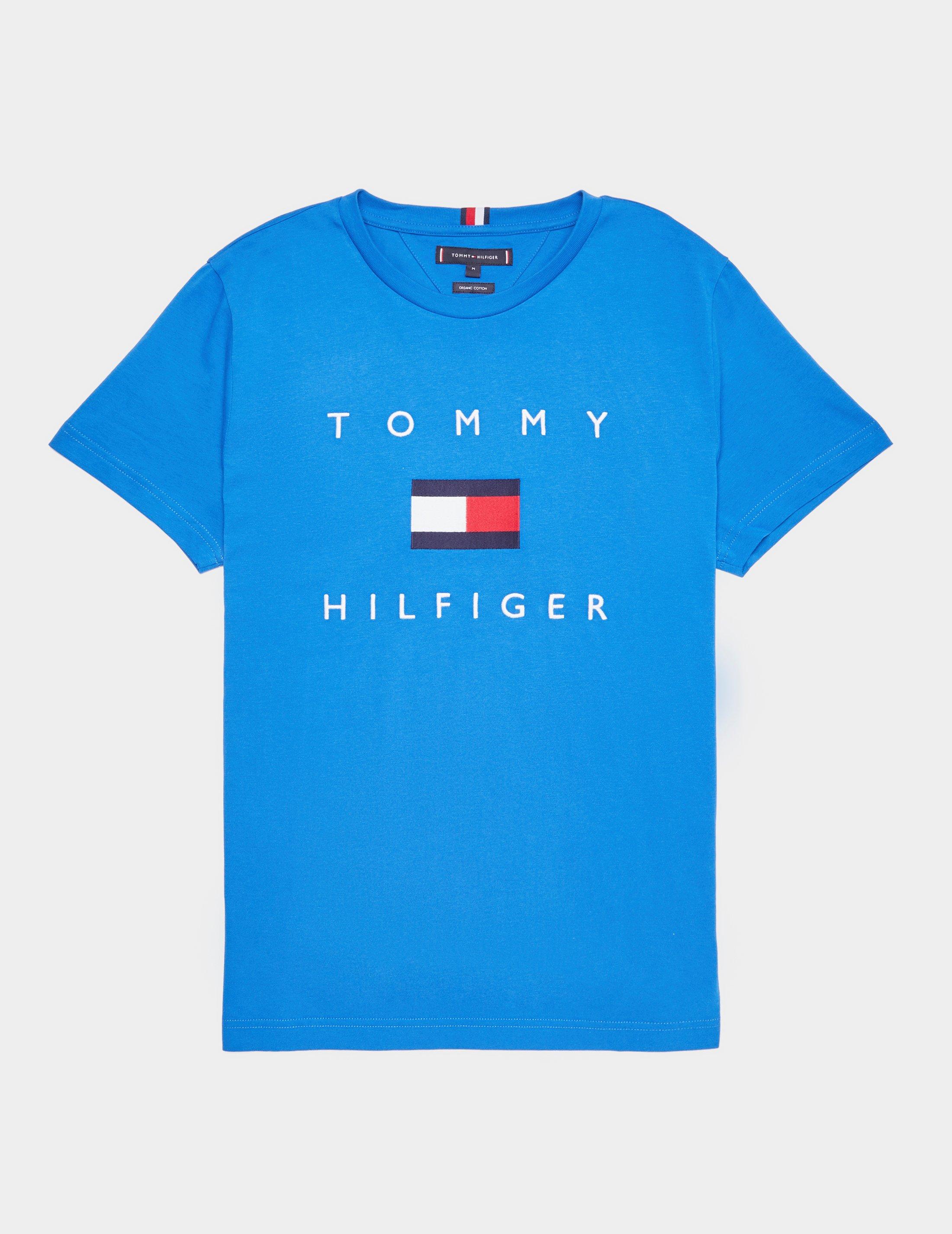 pink and blue tommy hilfiger shirt