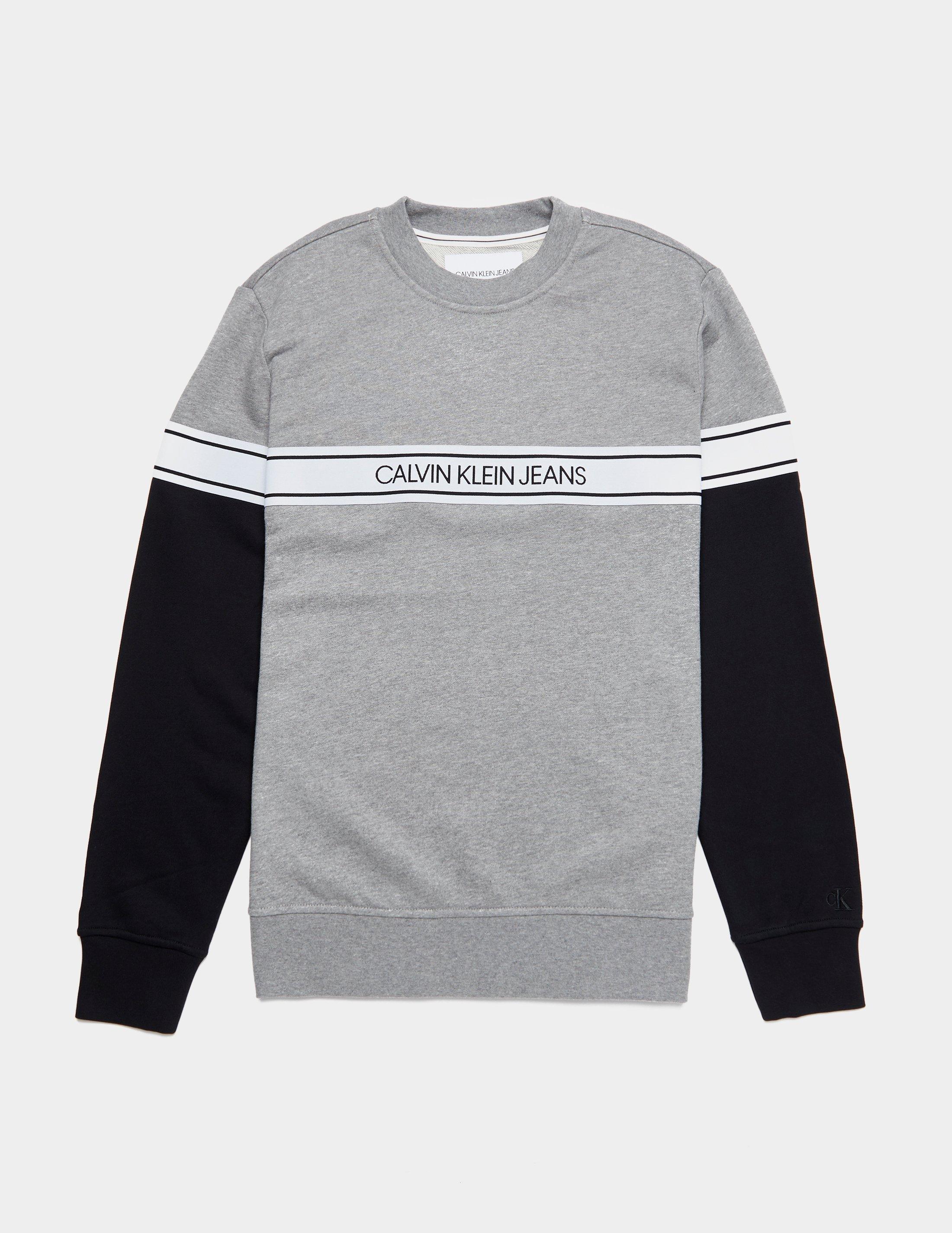 calvin klein logo tape sweatshirt