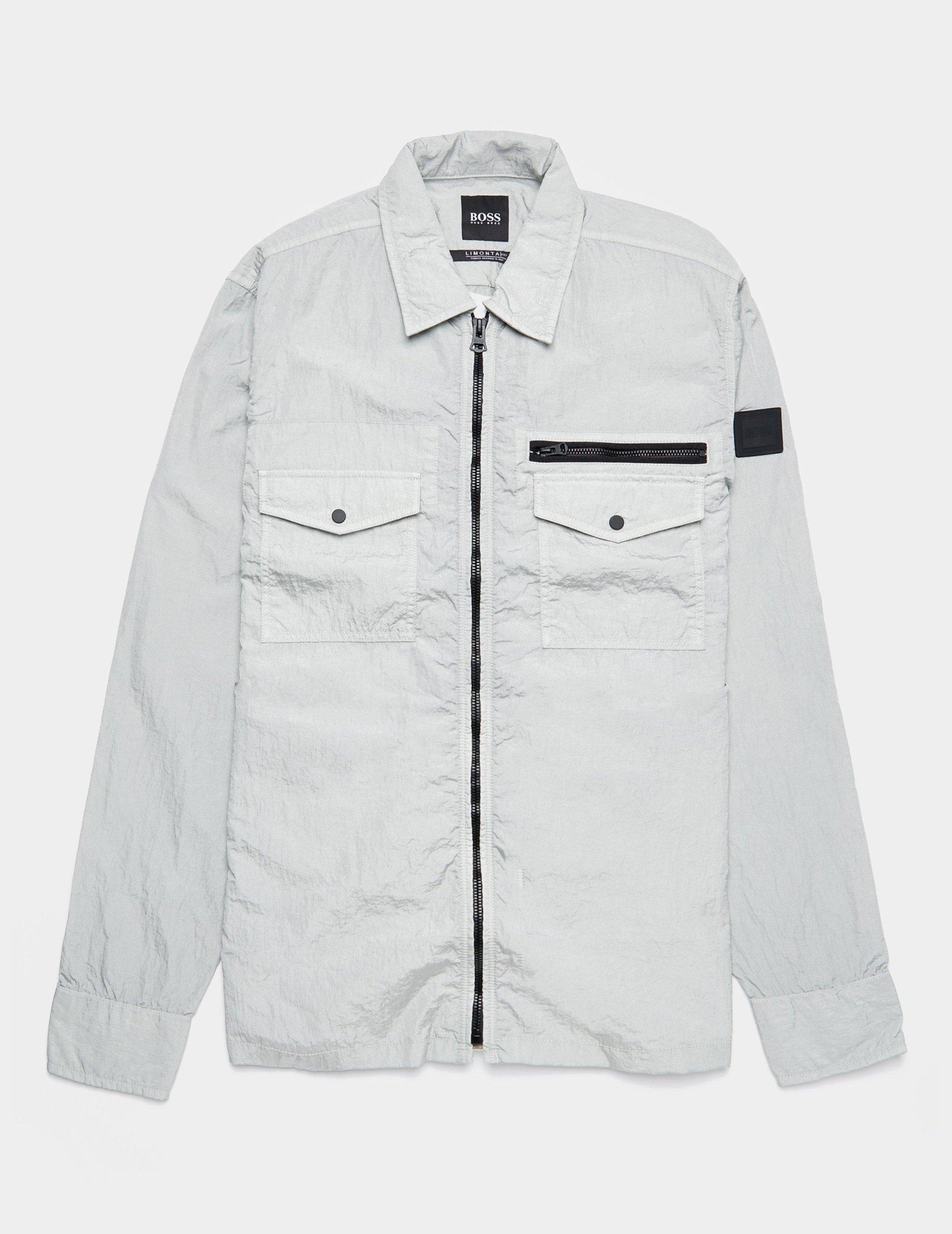 boss lovel full zip overshirt