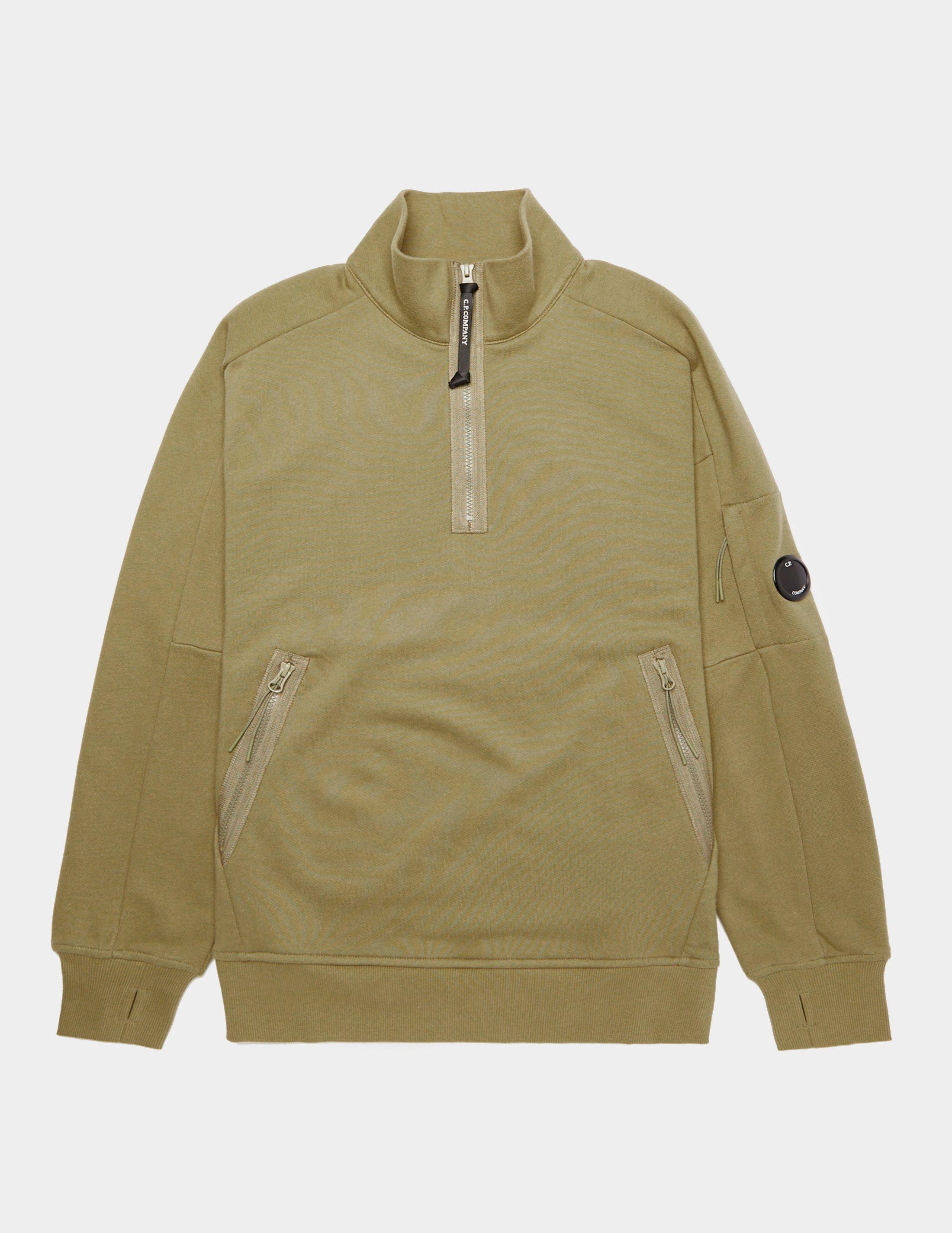 cp company quarter zip sweatshirt