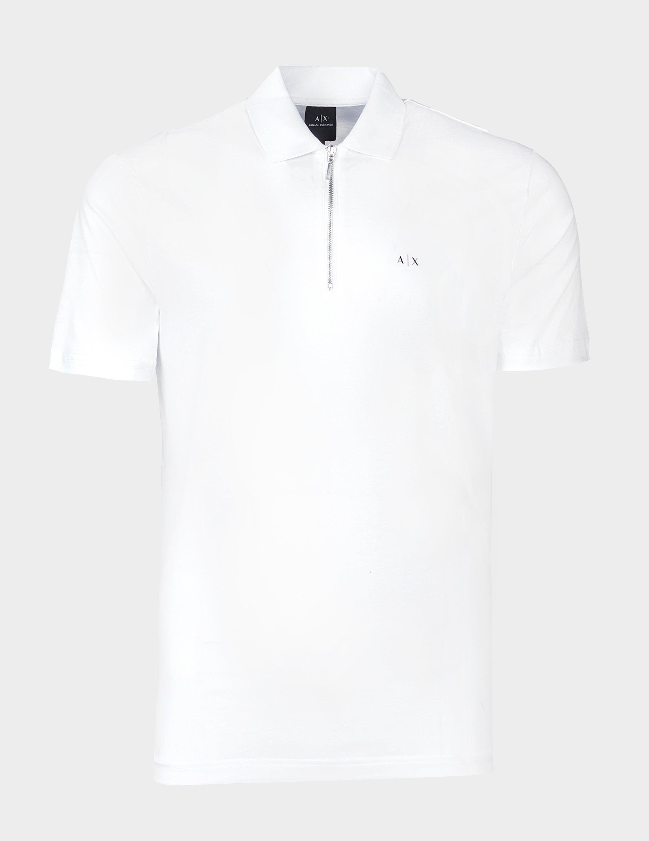 armani exchange zip up shirt