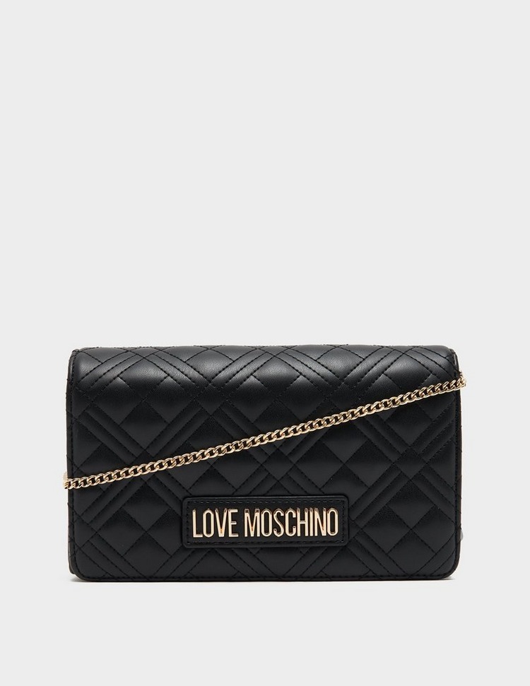 love moschino quilted soft nero