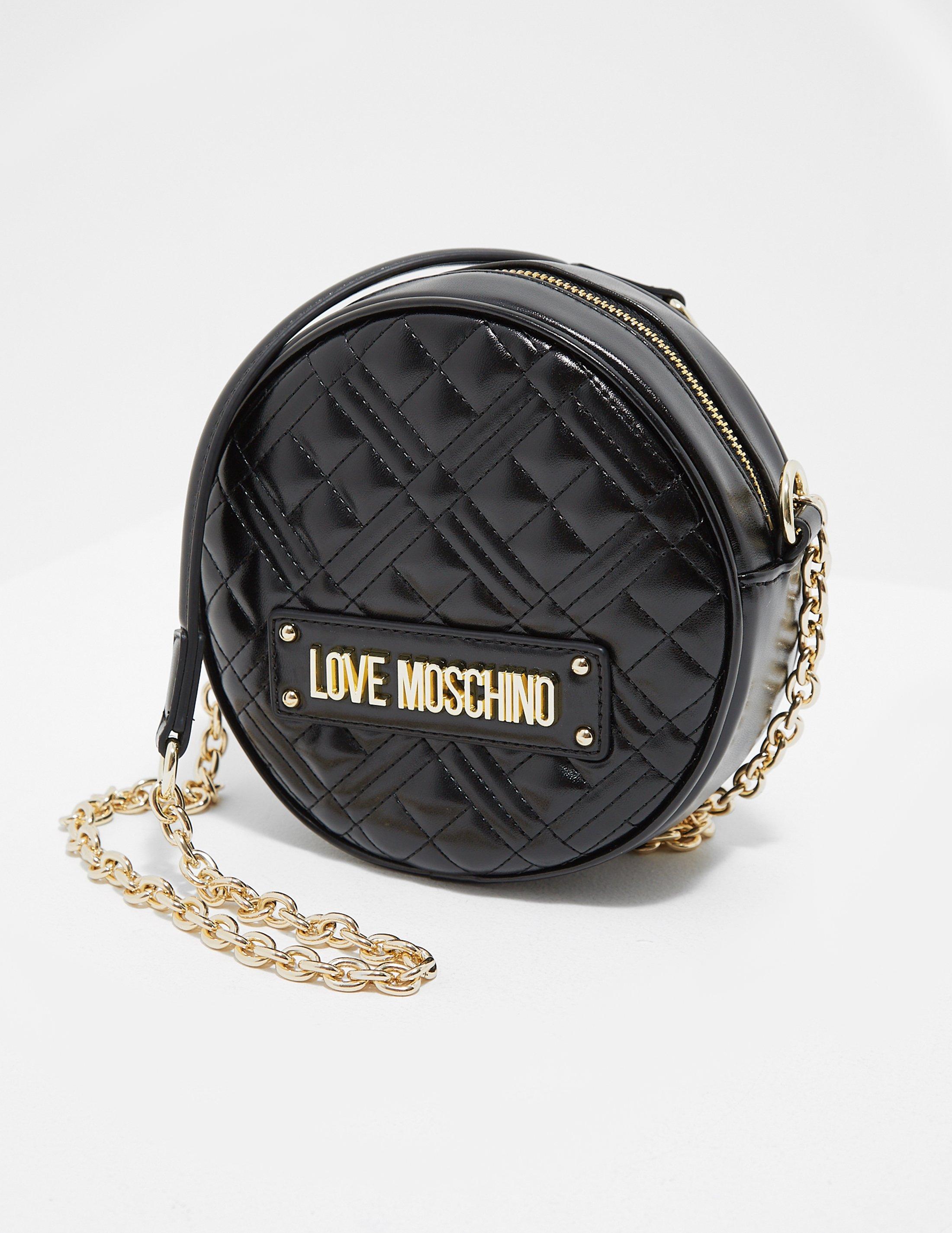 Black Love Moschino Quilted Circle 