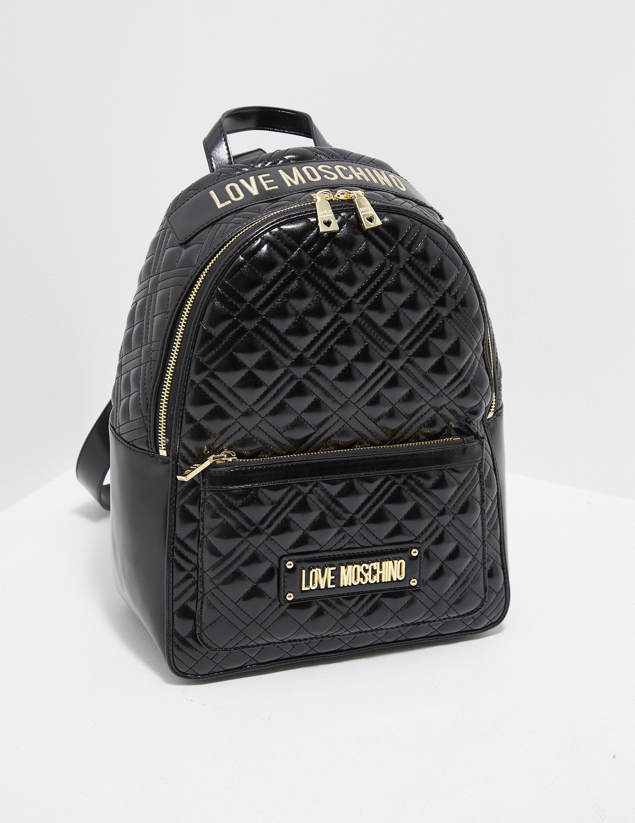 love moschino quilted backpack