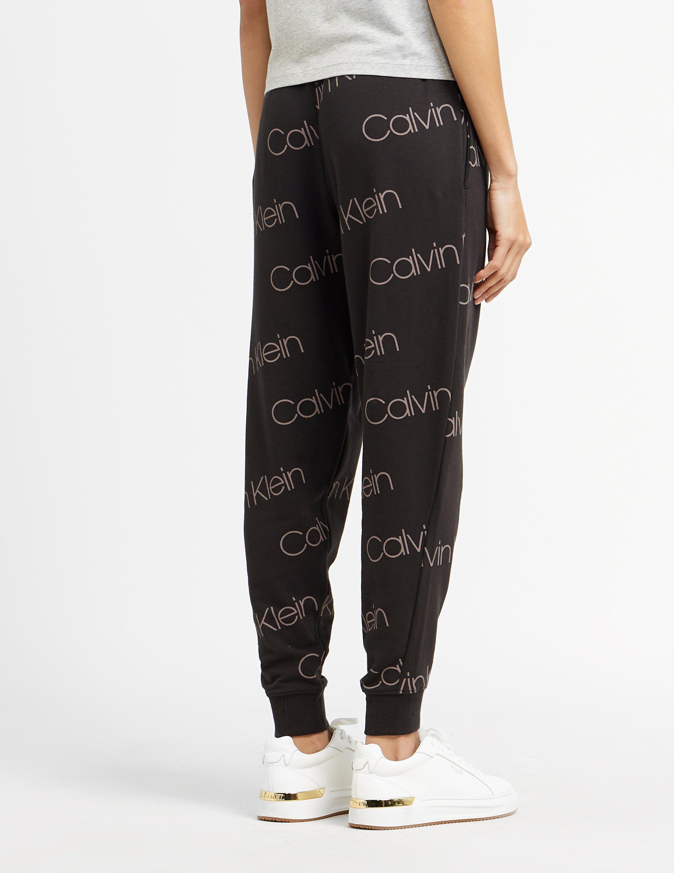 womens black calvin klein joggers