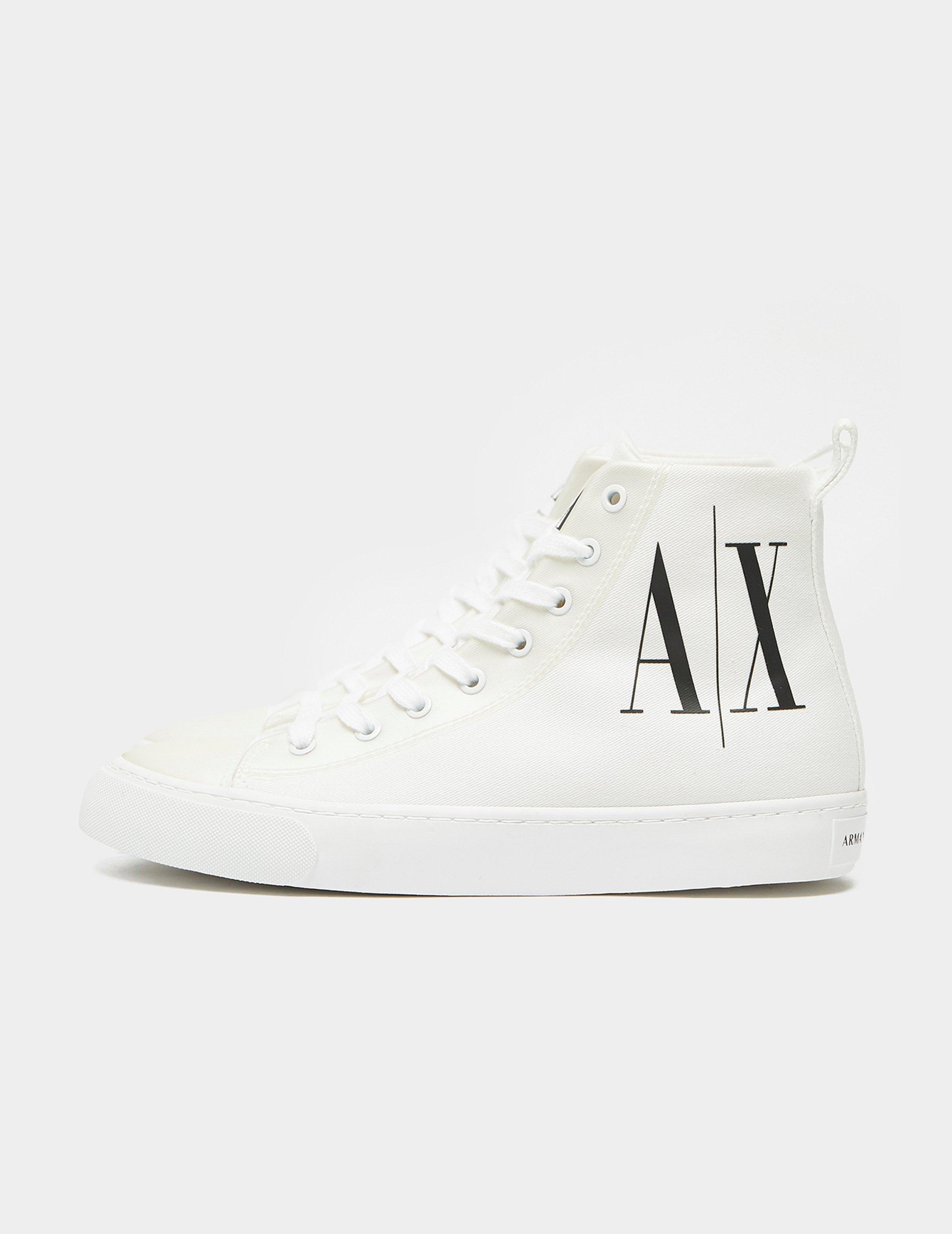 armani exchange high top sneakers