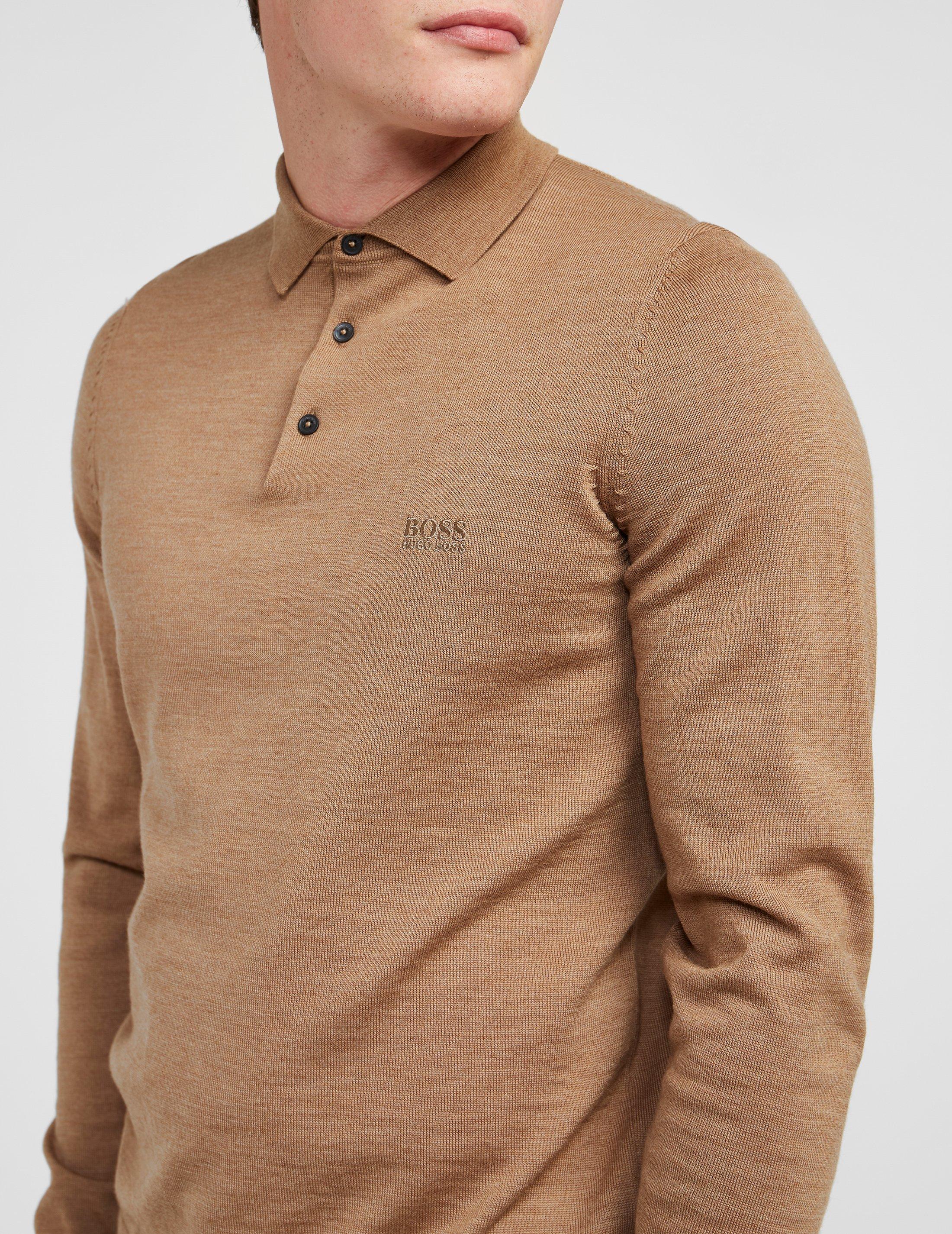 boss knitted polo