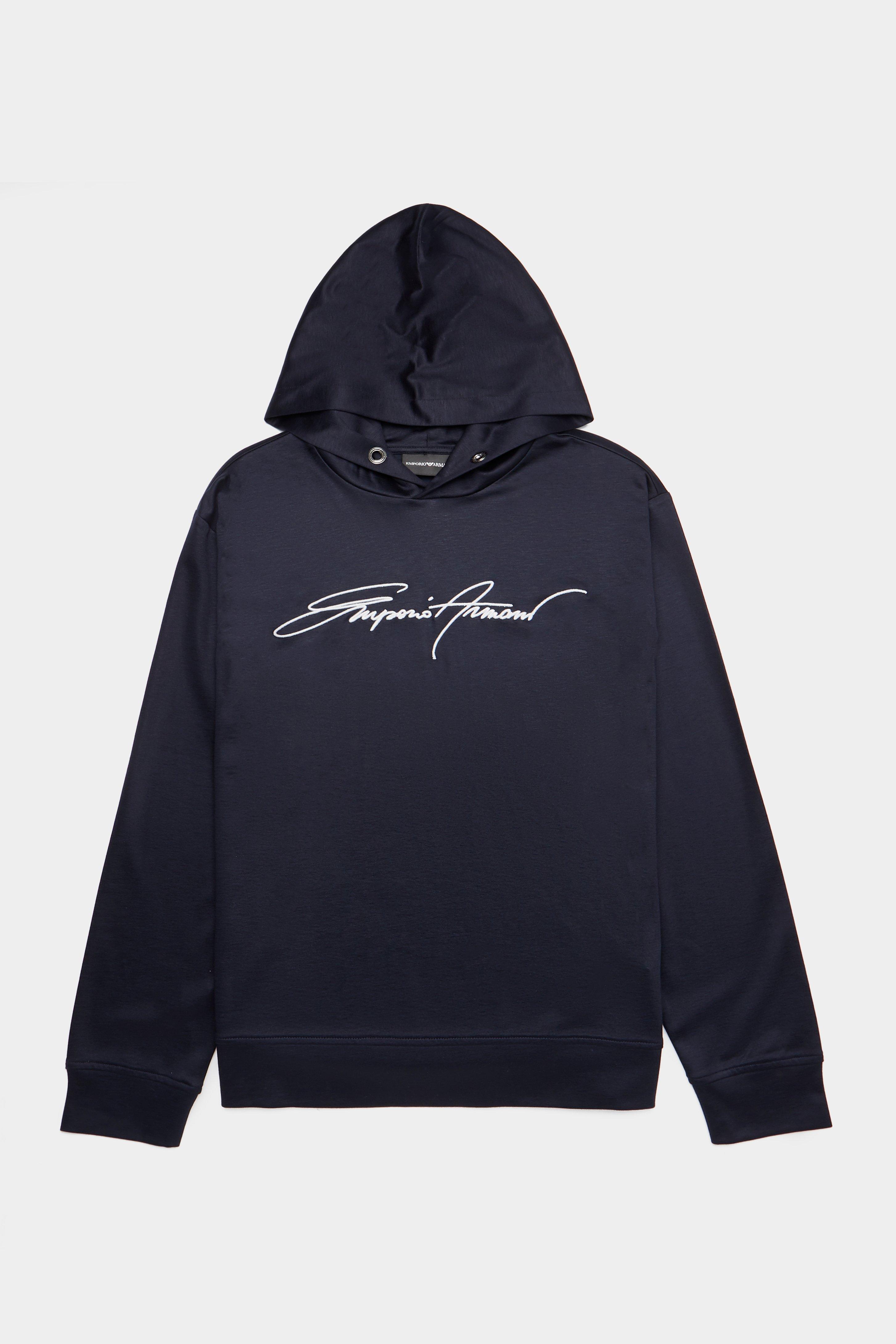 emporio armani script logo sweatshirt