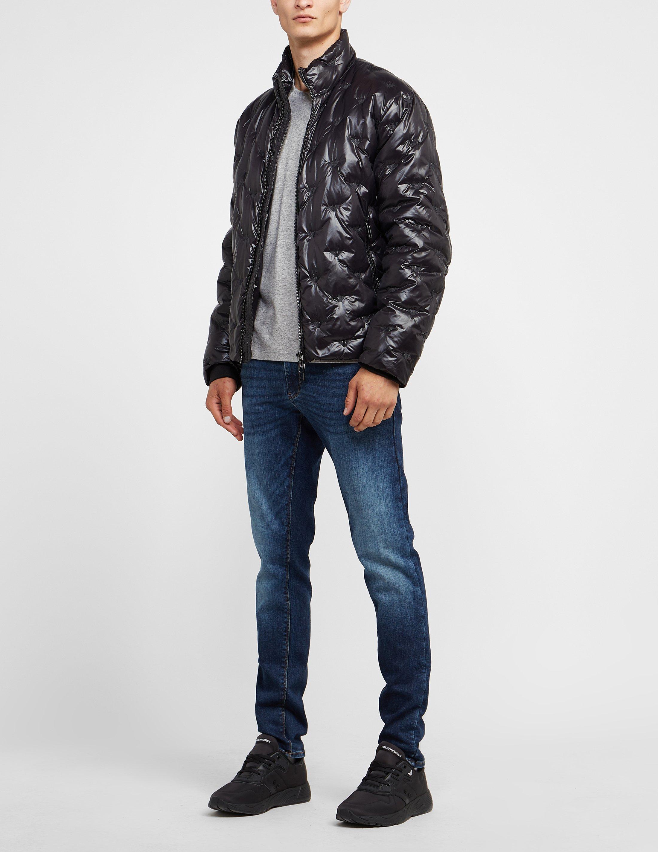 emporio armani eagle padded jacket