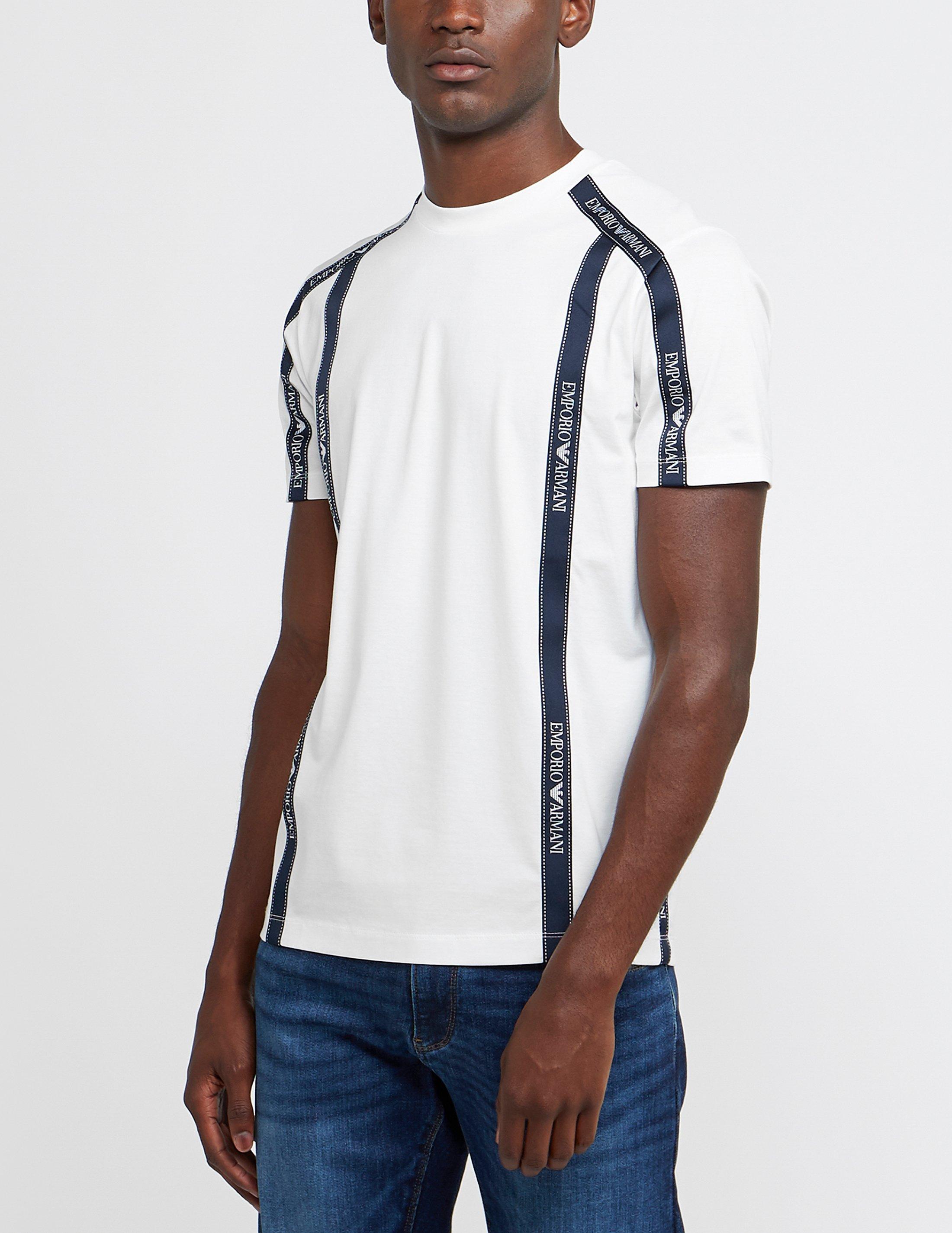 emporio armani tape t shirt