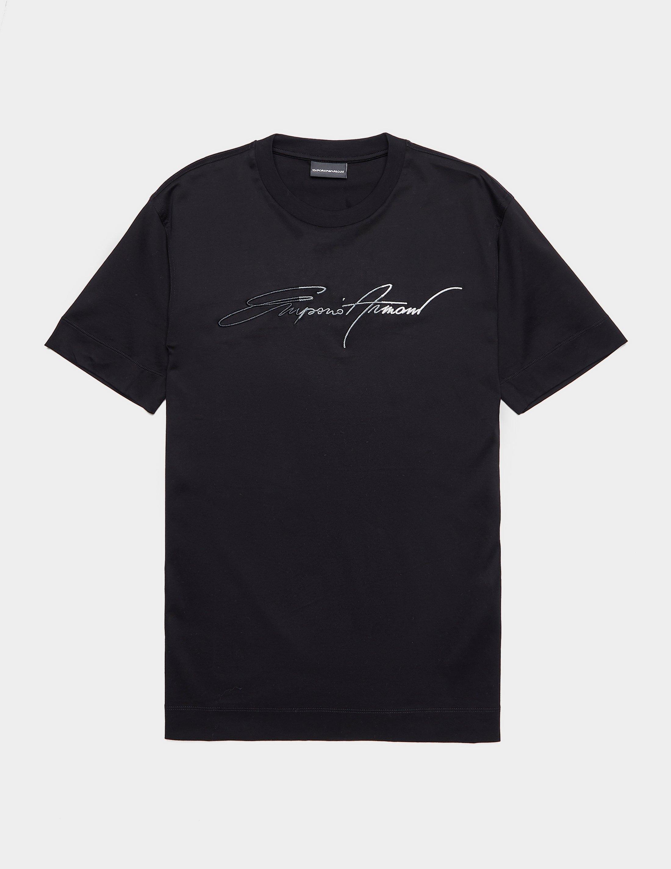 emporio armani script t shirt