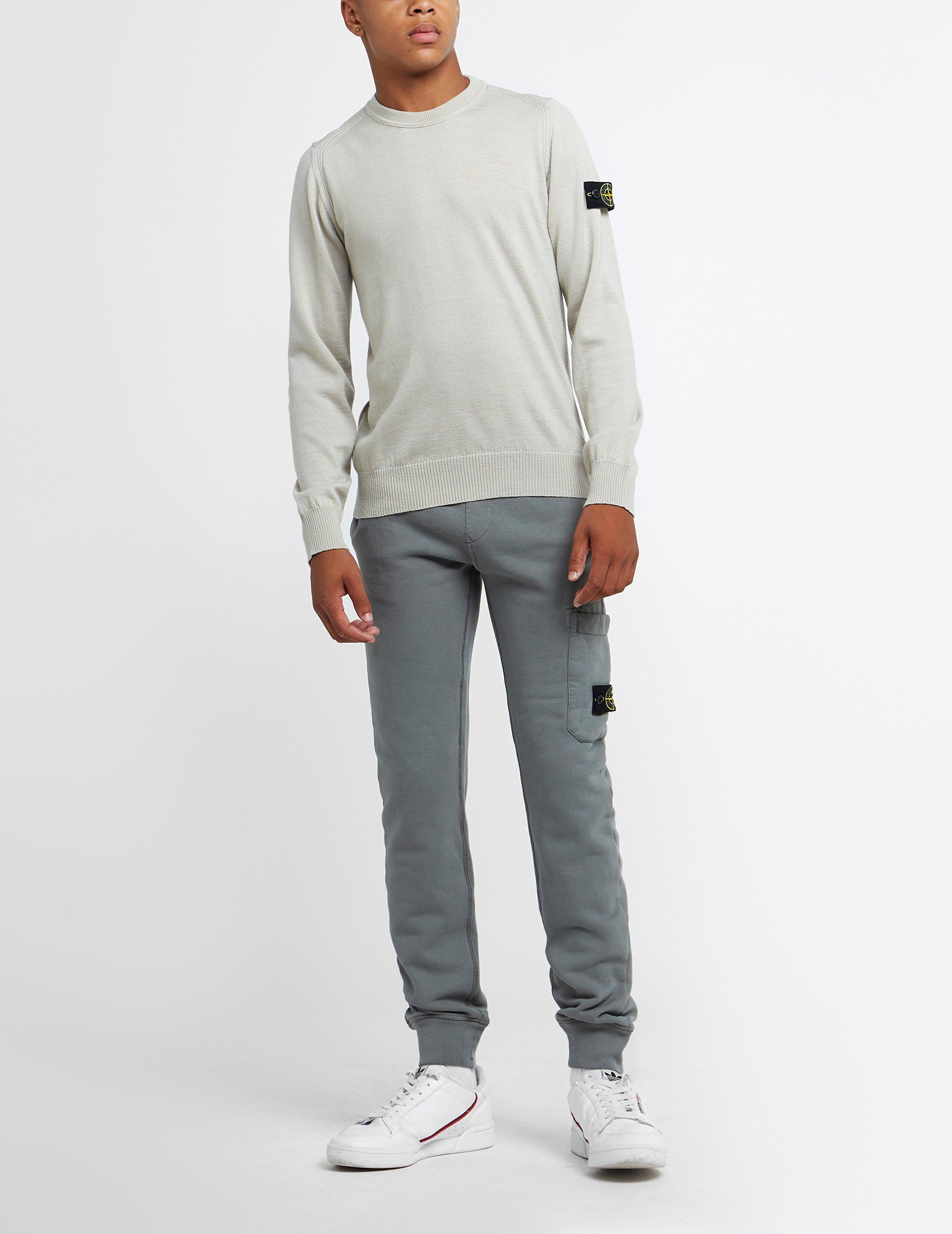 grey stone island joggers junior