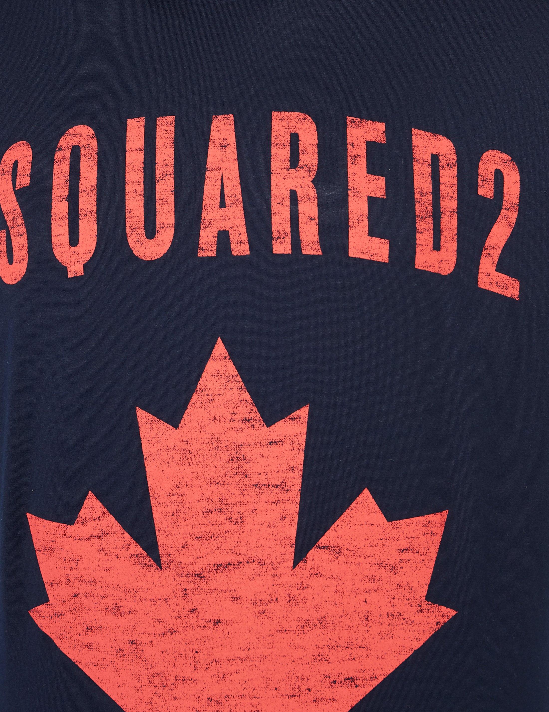 dsquared2 maple leaf short sleeve t-shirt