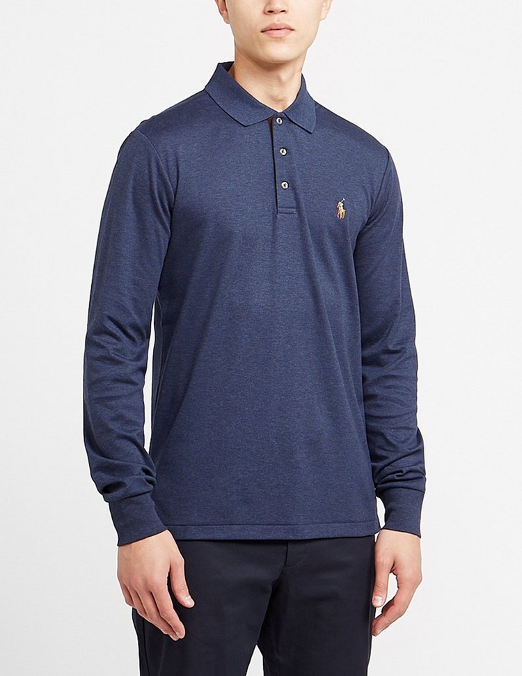 Polo Ralph Lauren Pima Cotton Long Sleeve Polo Shirt | Tessuti