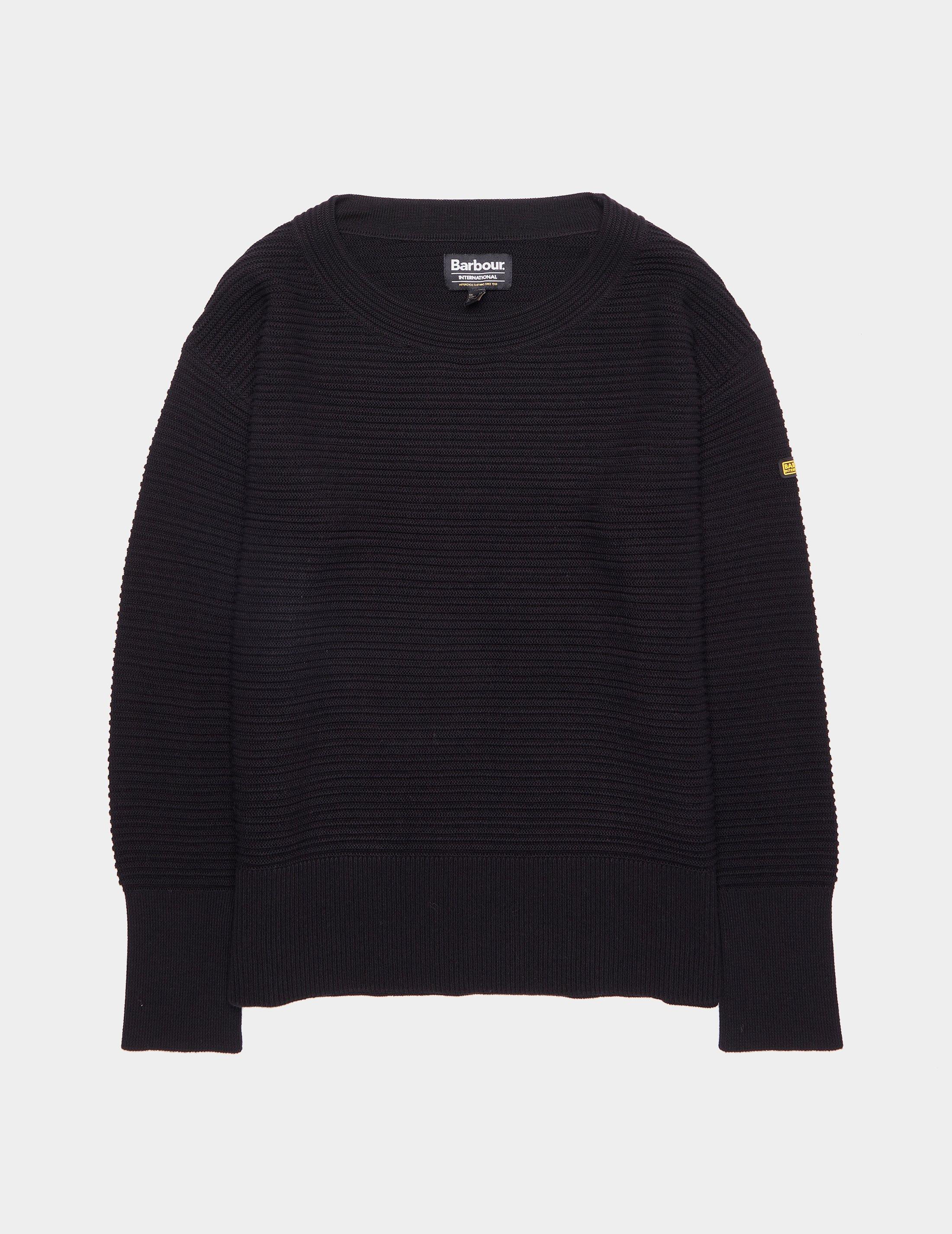 barbour black jumper