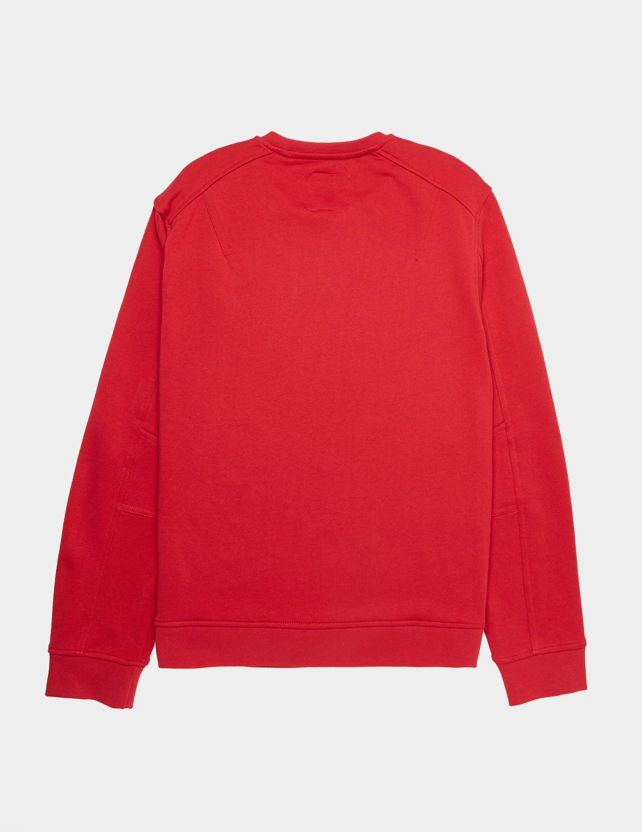 red armani sweatshirt