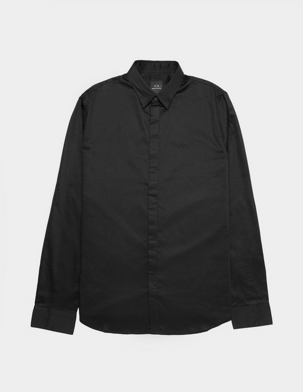 Armani Exchange Concealed Button Long Sleeve Shirt