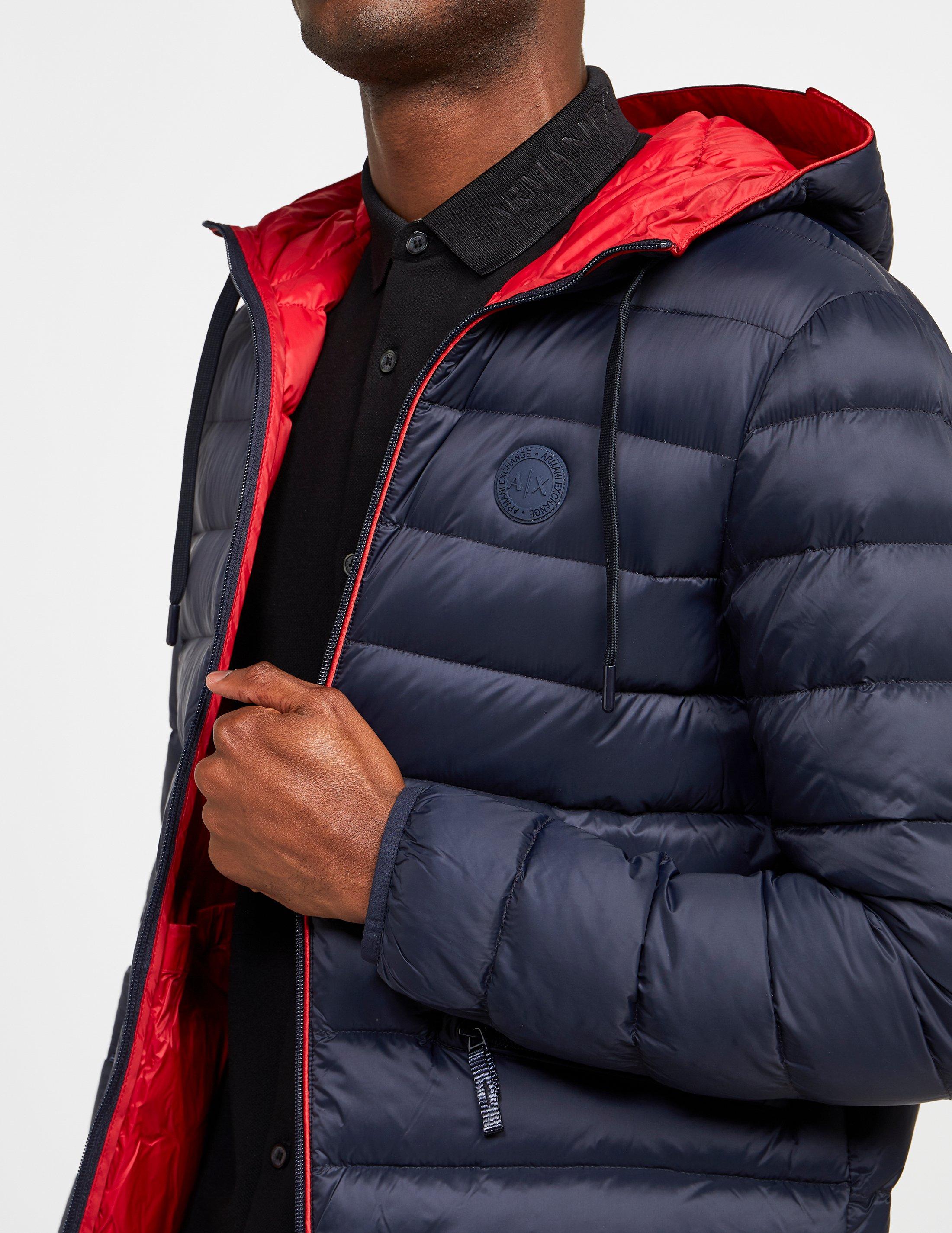 armani exchange down jacket