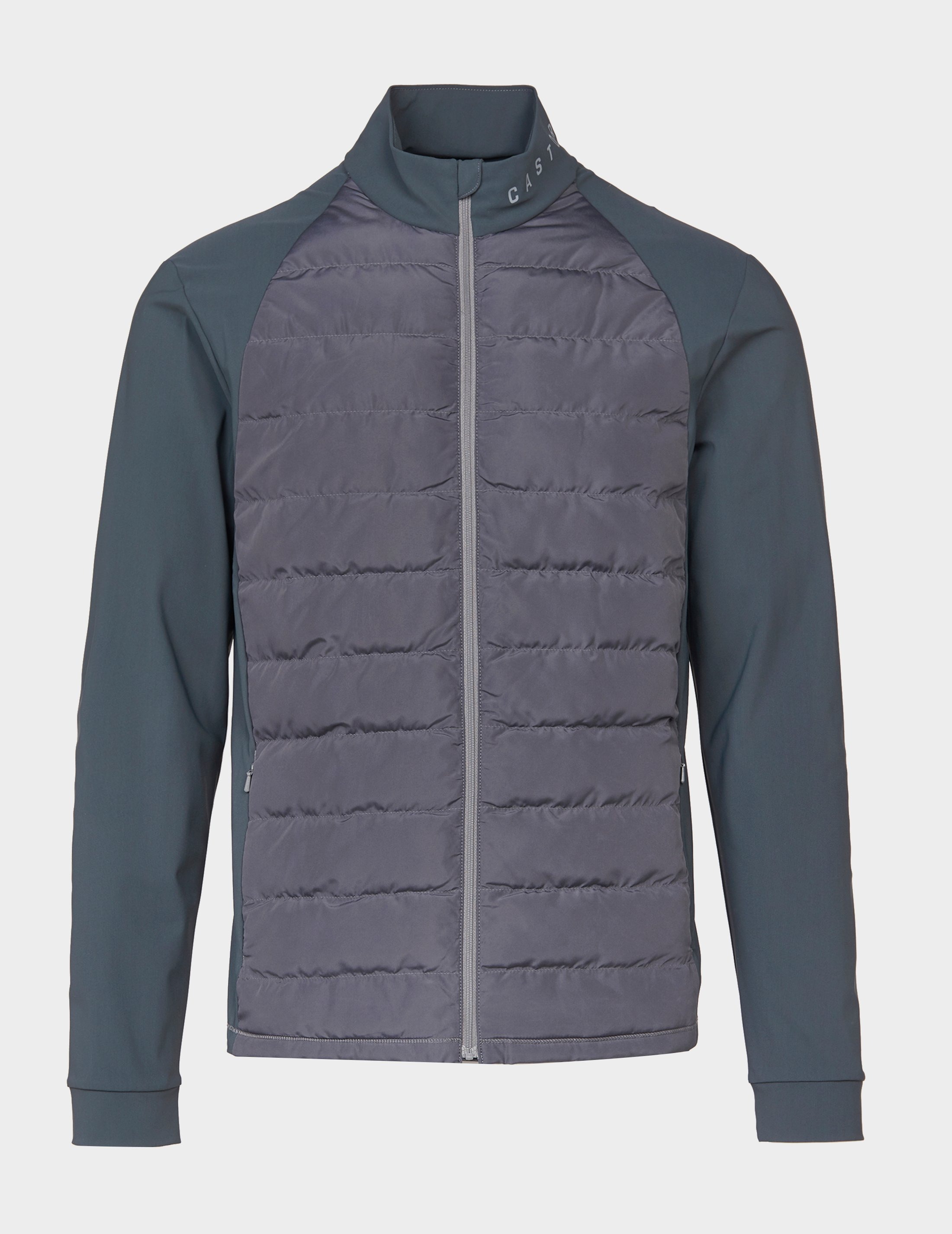 Grey Castore Quilted Panel Jacket | Tessuti
