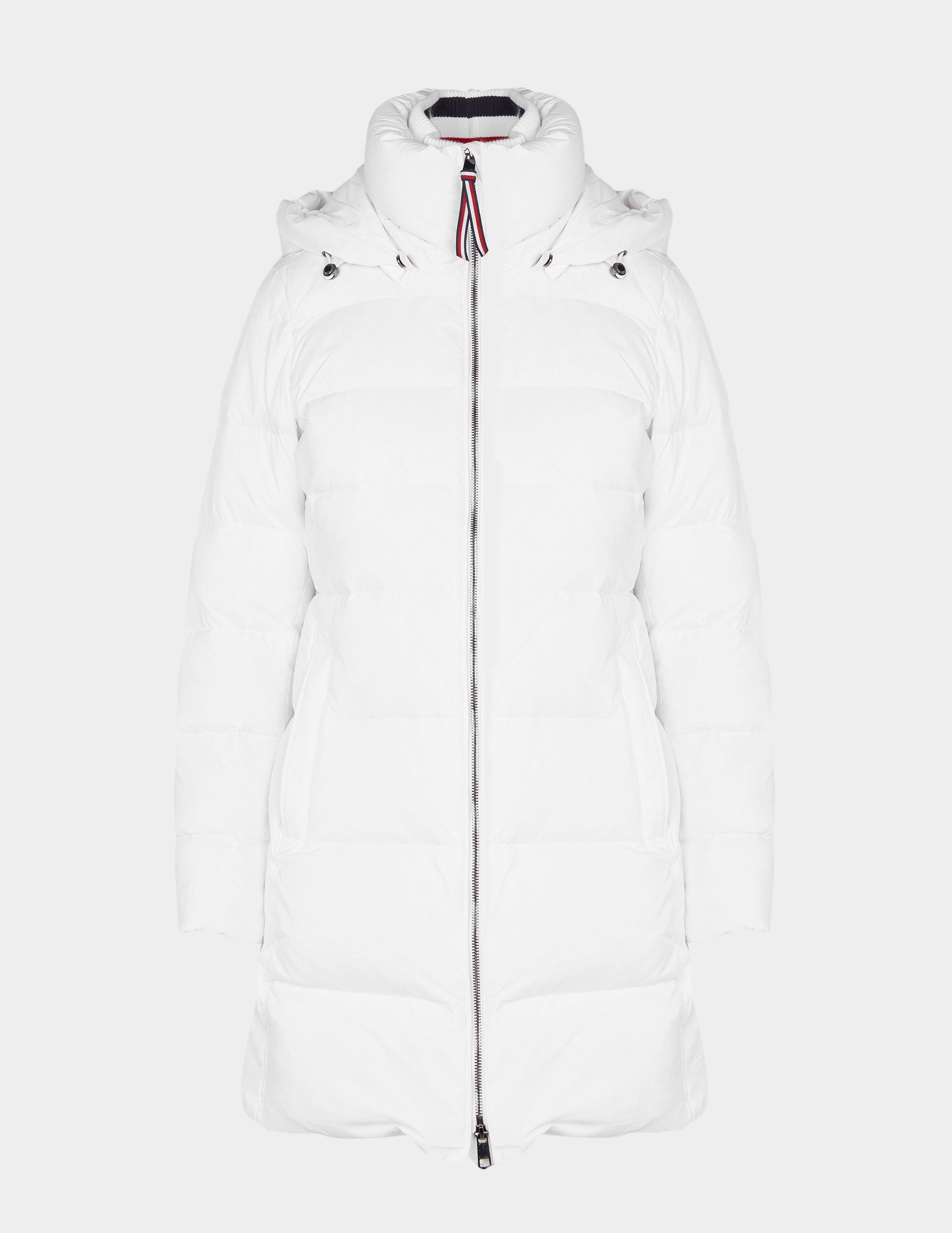 tommy hilfiger white down jacket