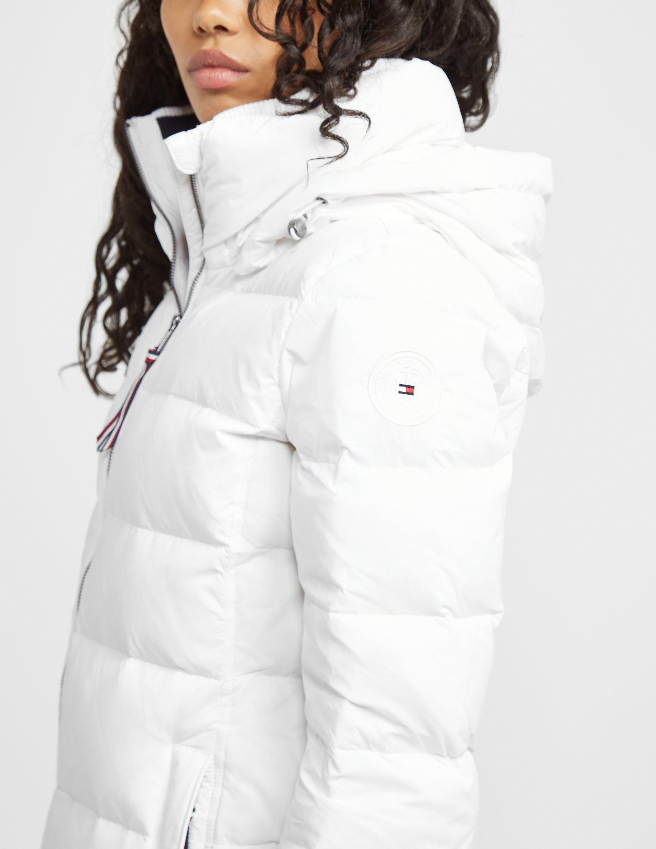 tommy hilfiger white down jacket