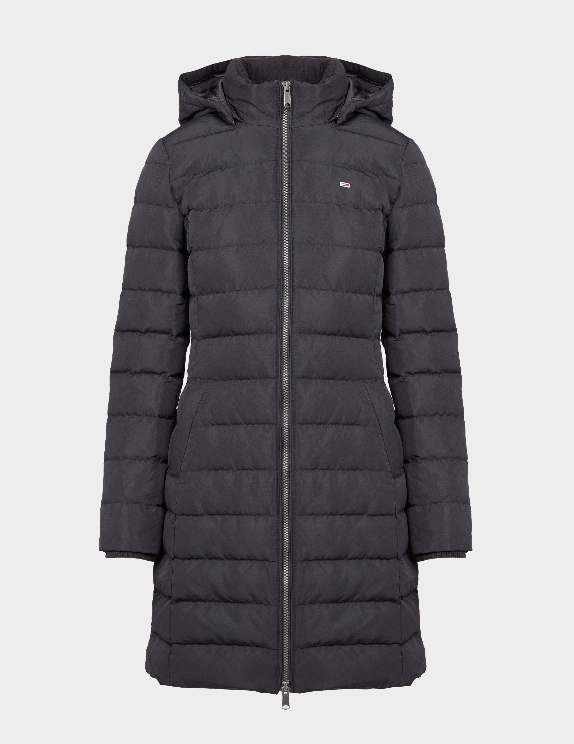 tommy jeans quilted hooded jacket