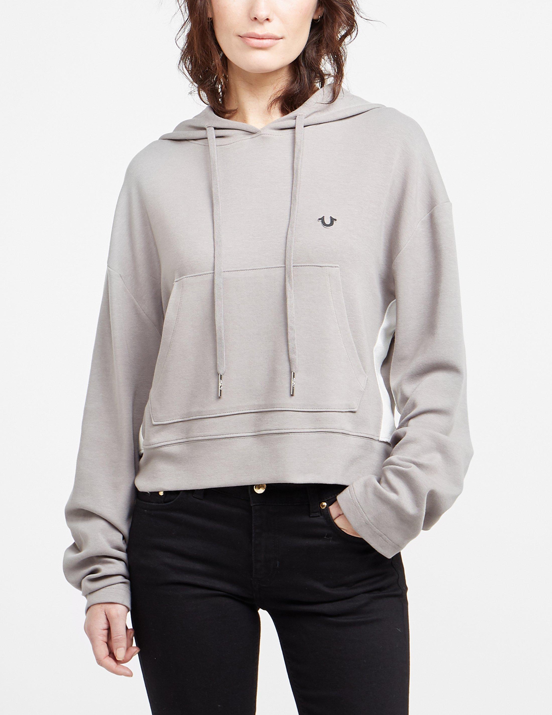 true religion cropped hoodie