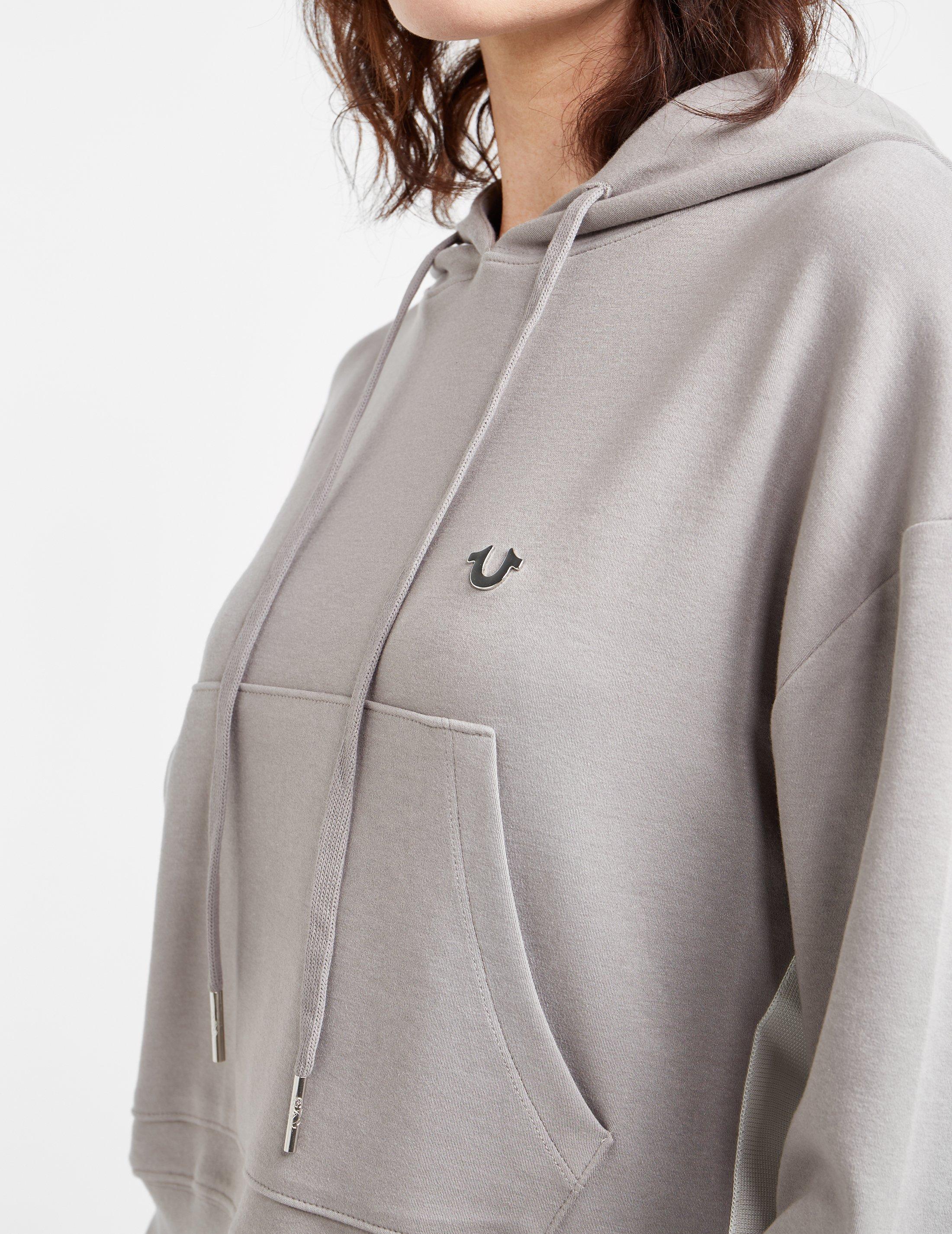 true religion cropped hoodie