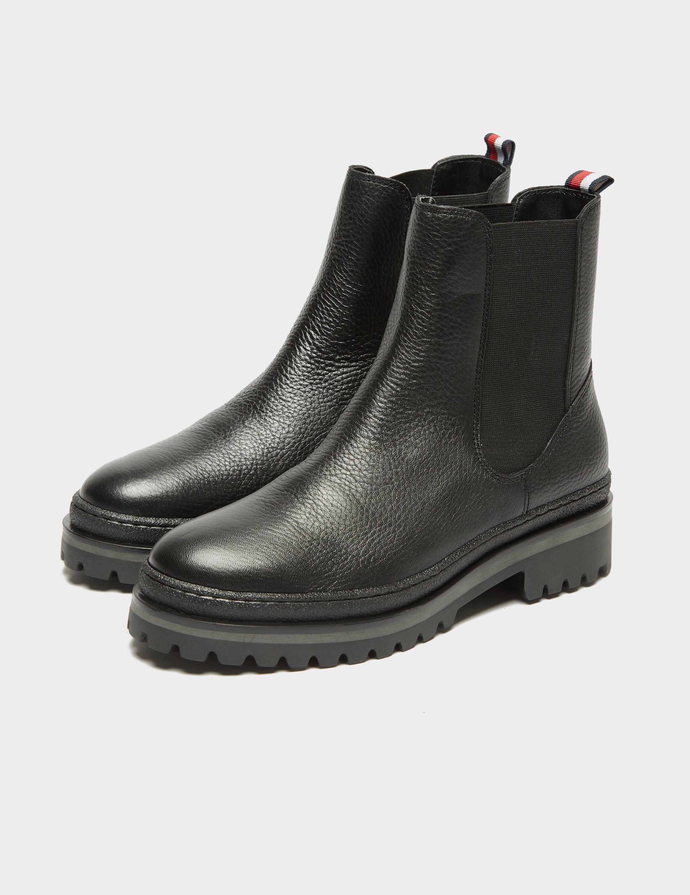 black tommy hilfiger boots