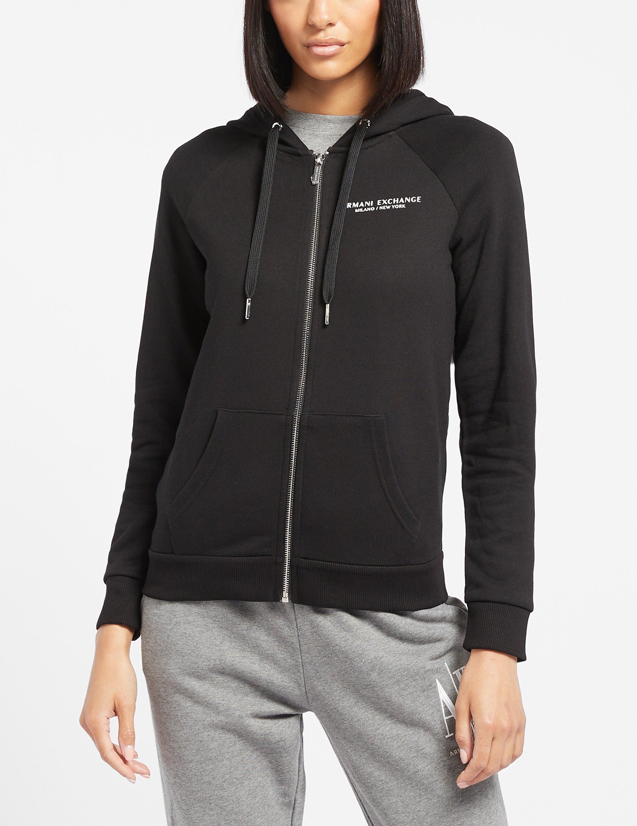 armani exchange zip hoodie