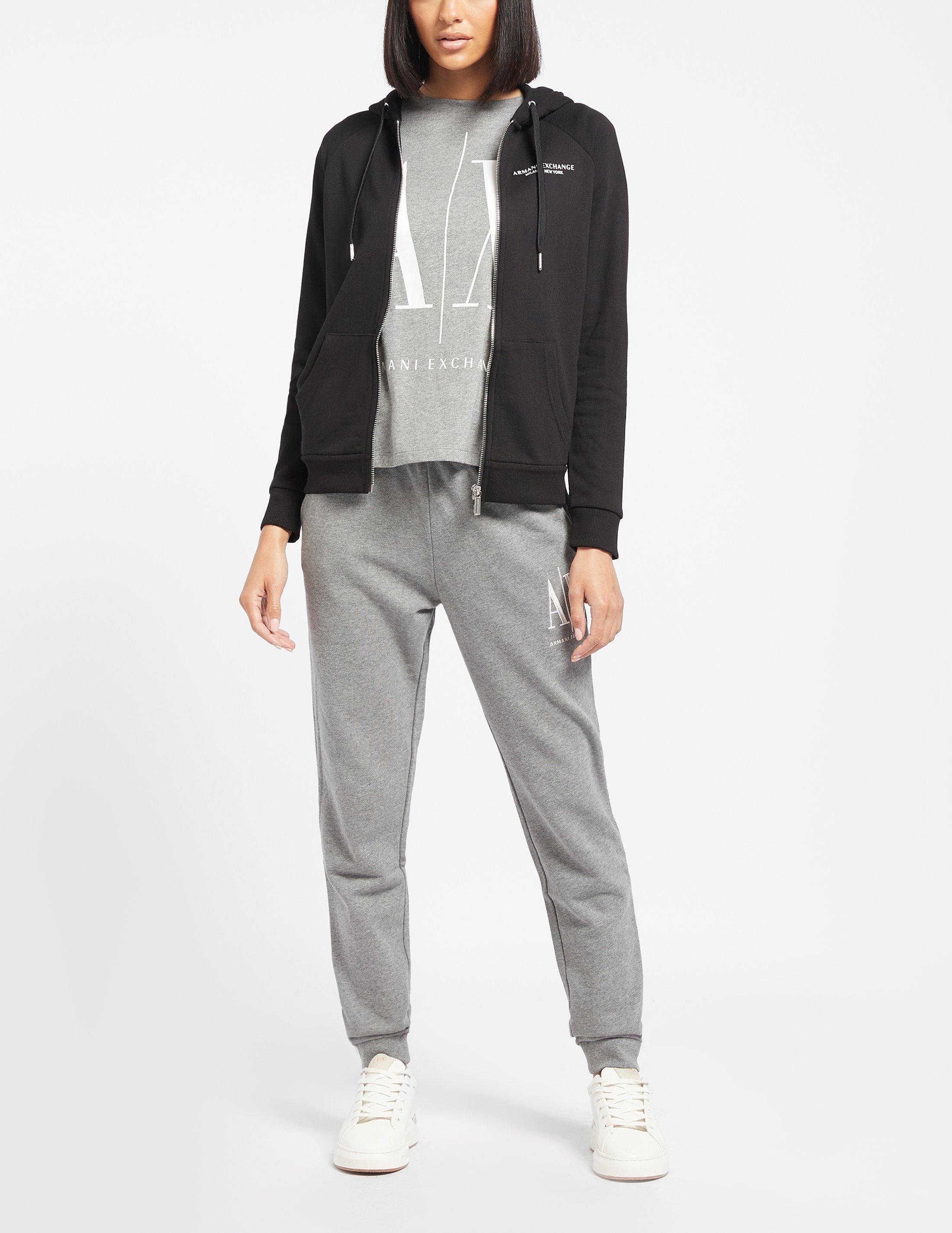 armani exchange zip hoodie