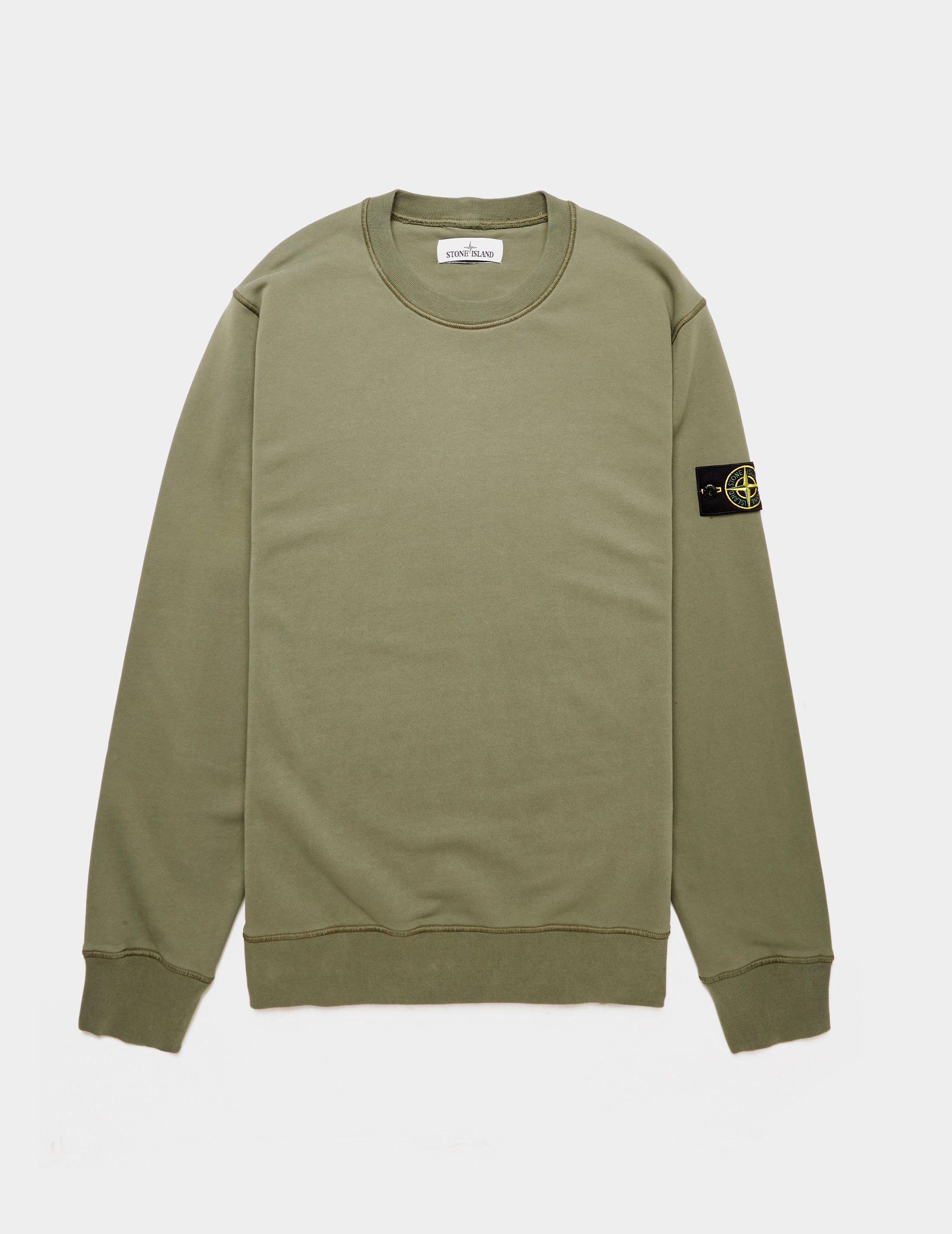 stone island crew neck sweatshirt