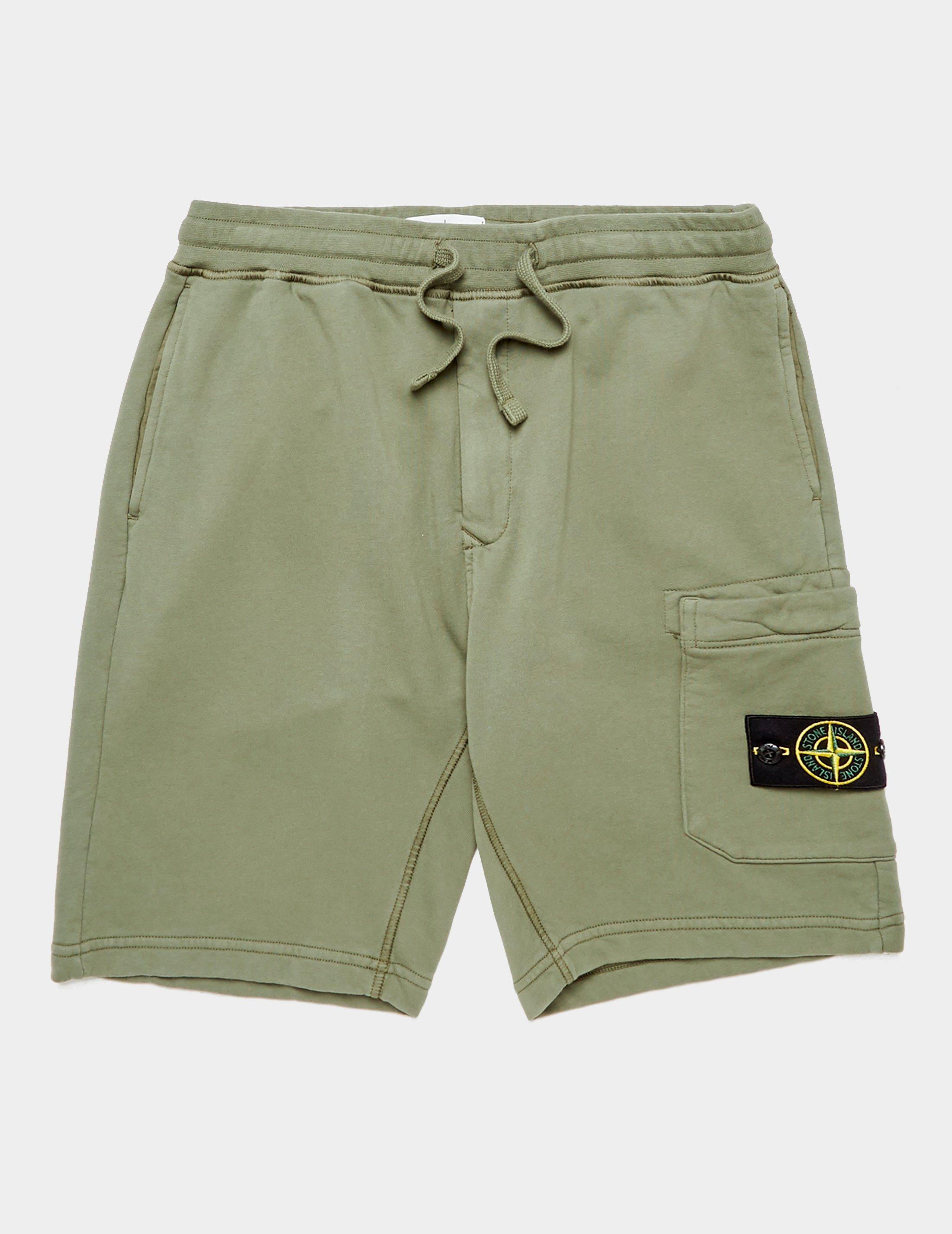 stone island badge shorts