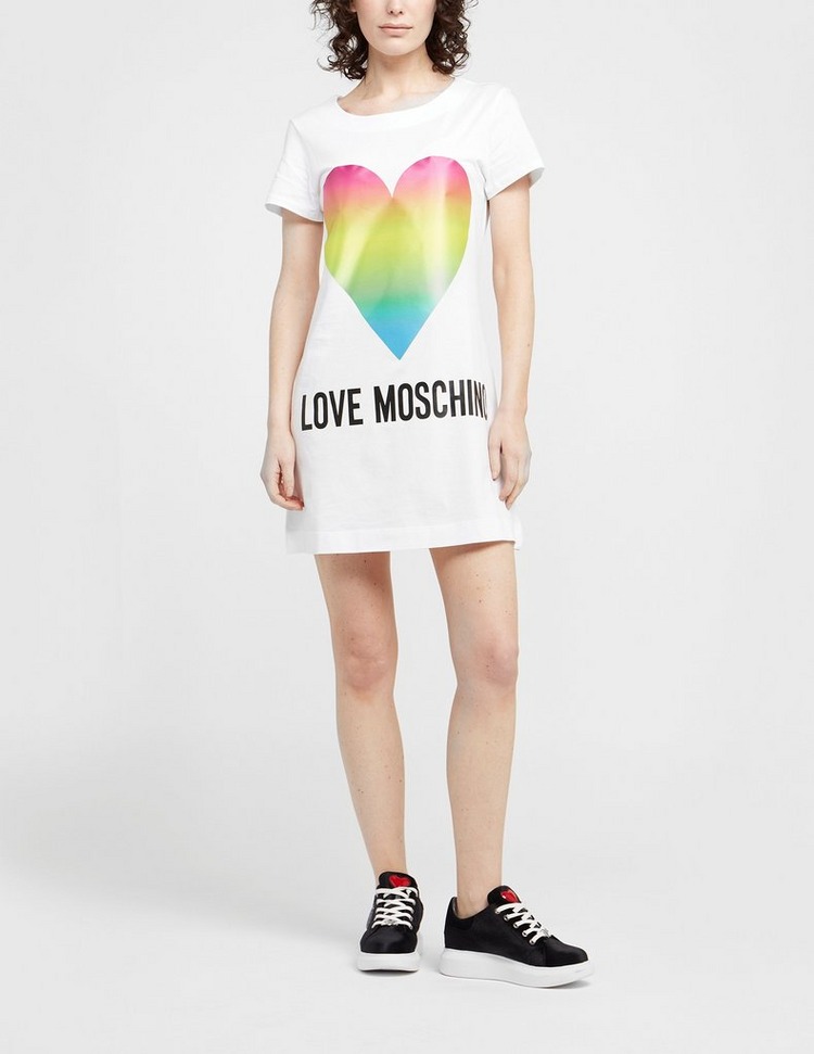Love Moschino Rainbow Heart Dress