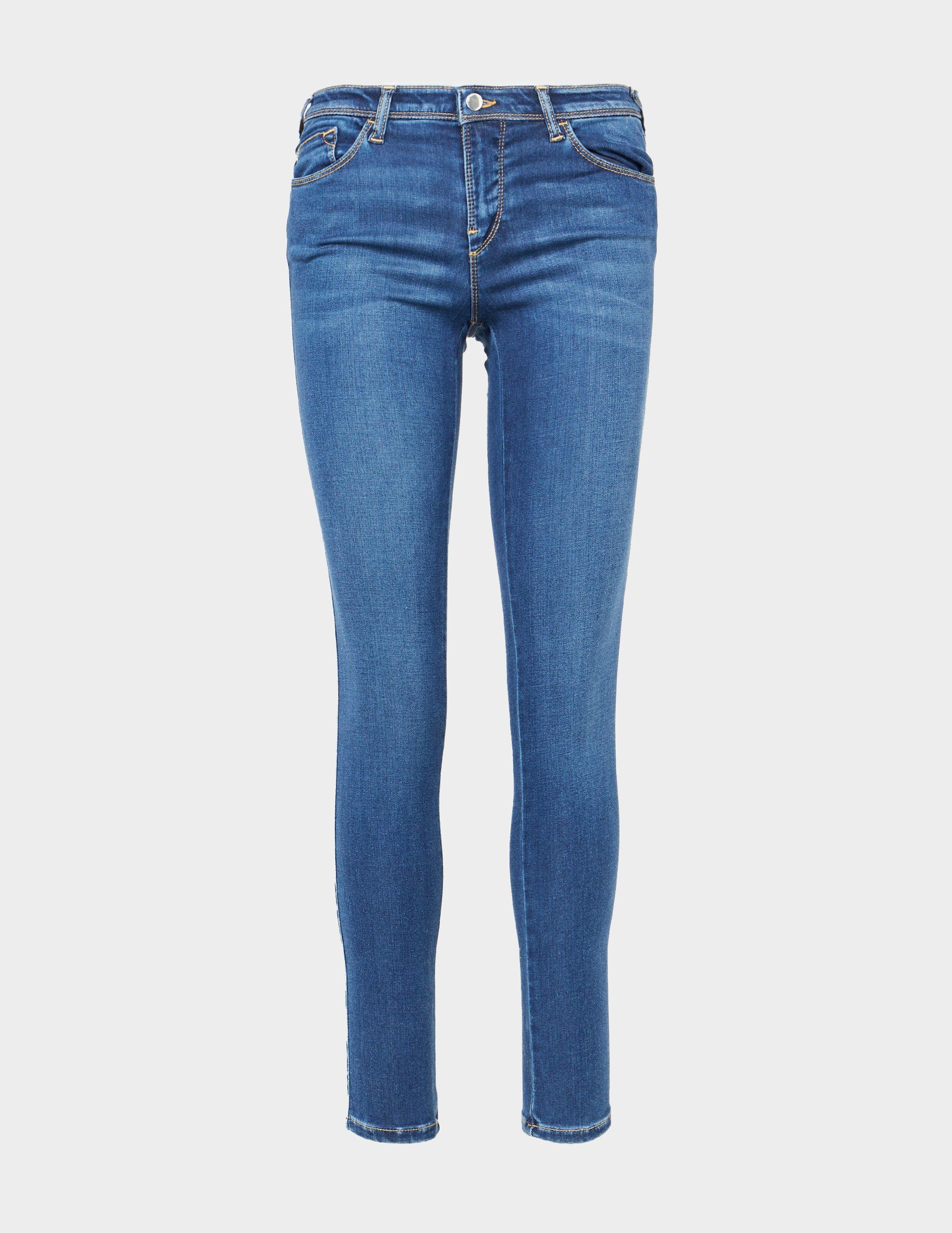 Blue Emporio Armani J28 Mid Rise Super Skinny Jeans | Tessuti
