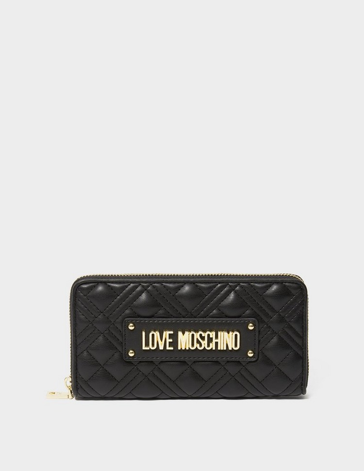 Love Moschino Quilted Logo Zip Purse