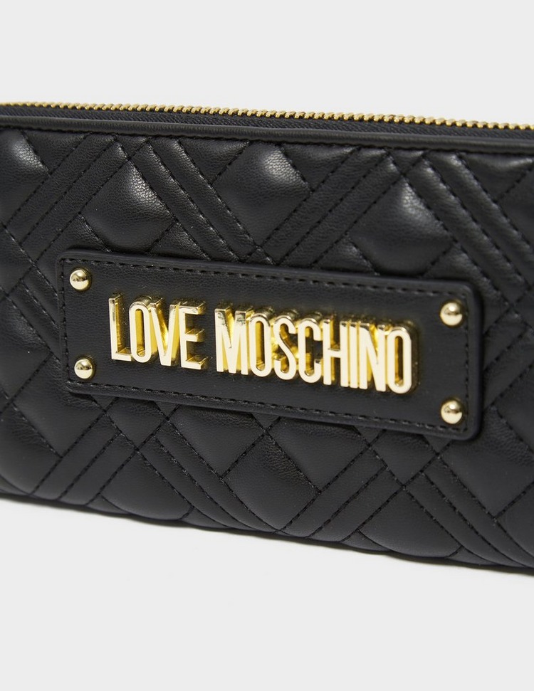 Love Moschino Quilted Logo Zip Purse