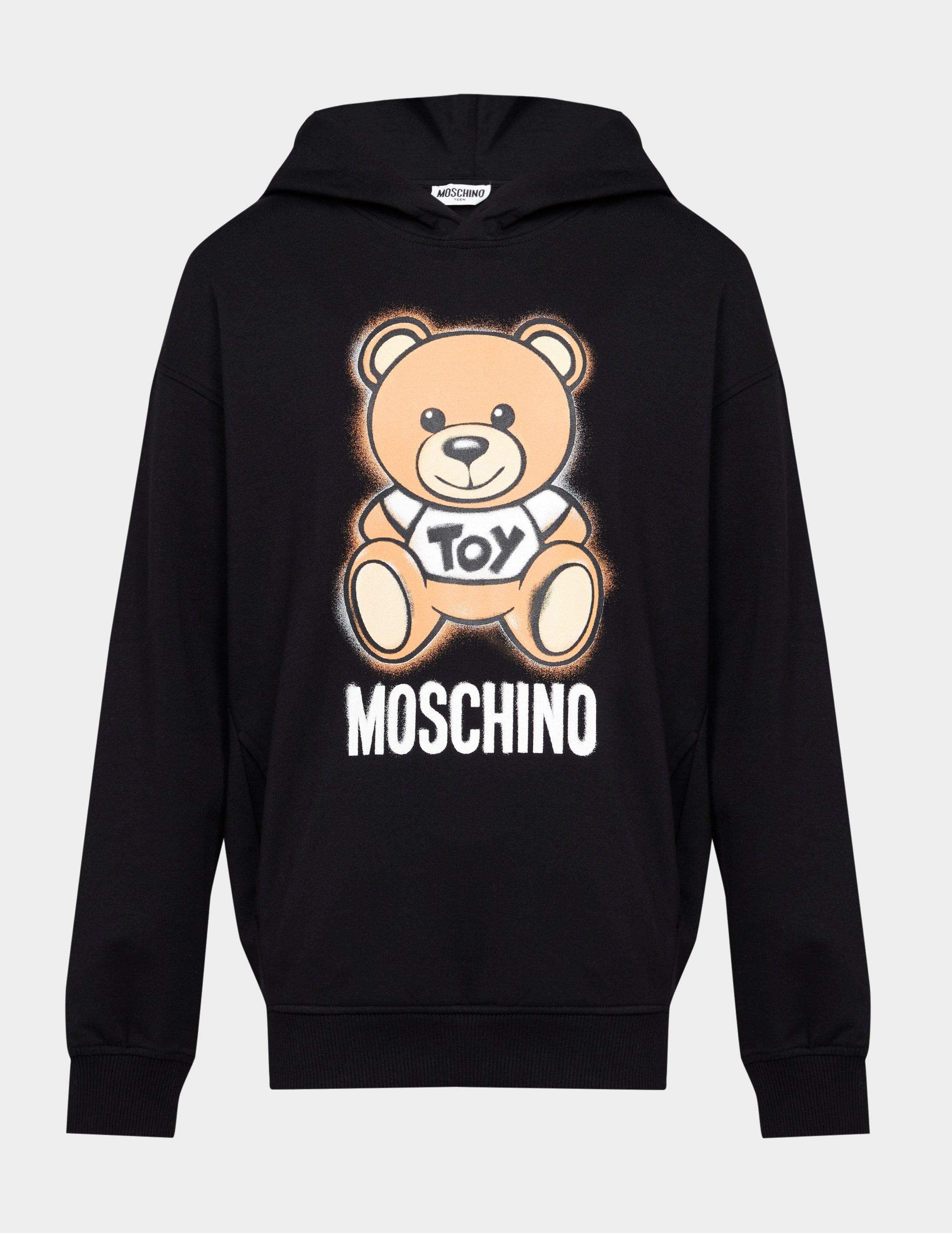 moschino bear hoodie